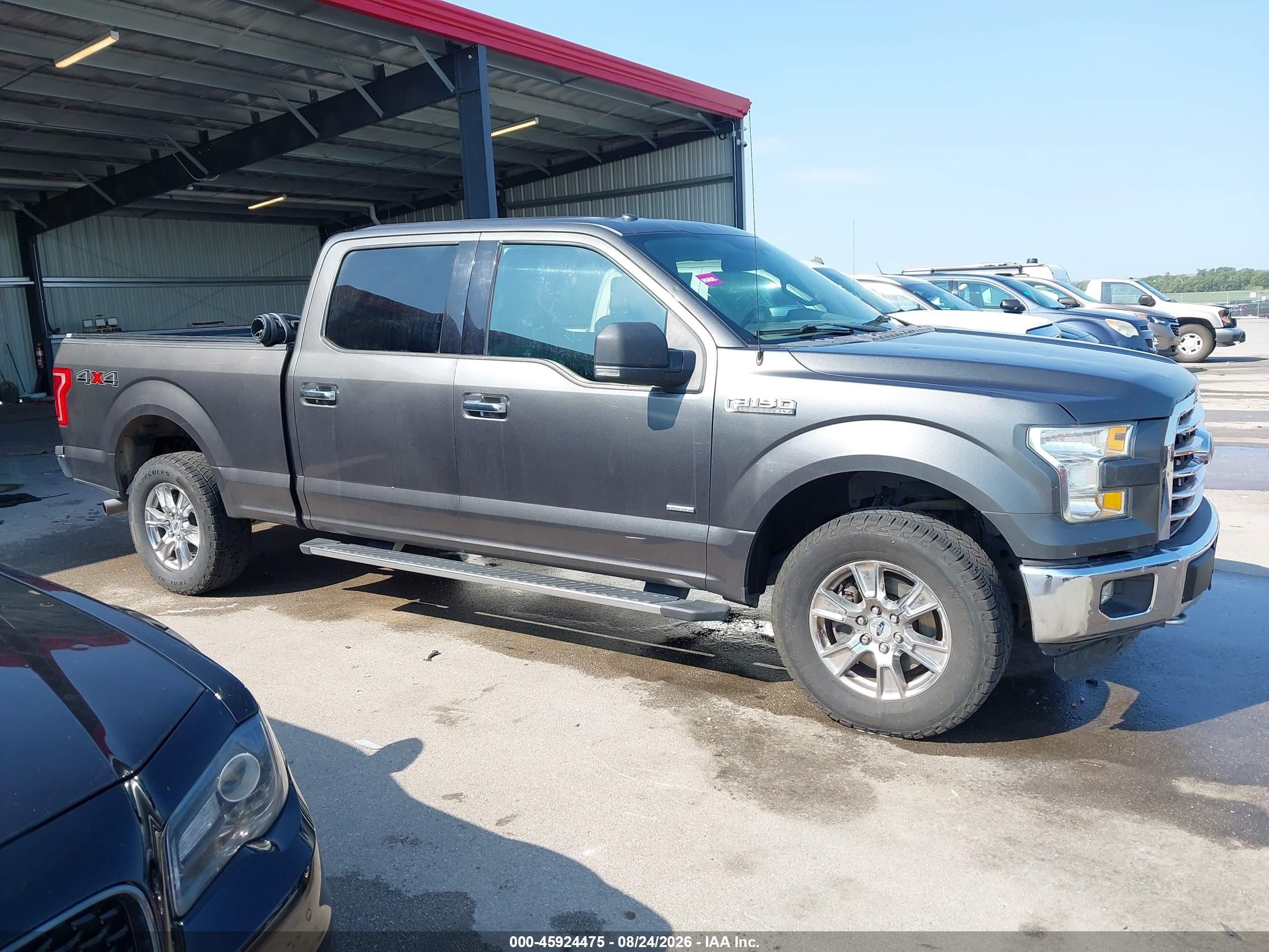 2015 Ford F-150 Xlt Gray vin: 1FTFW1EG5FFA10601