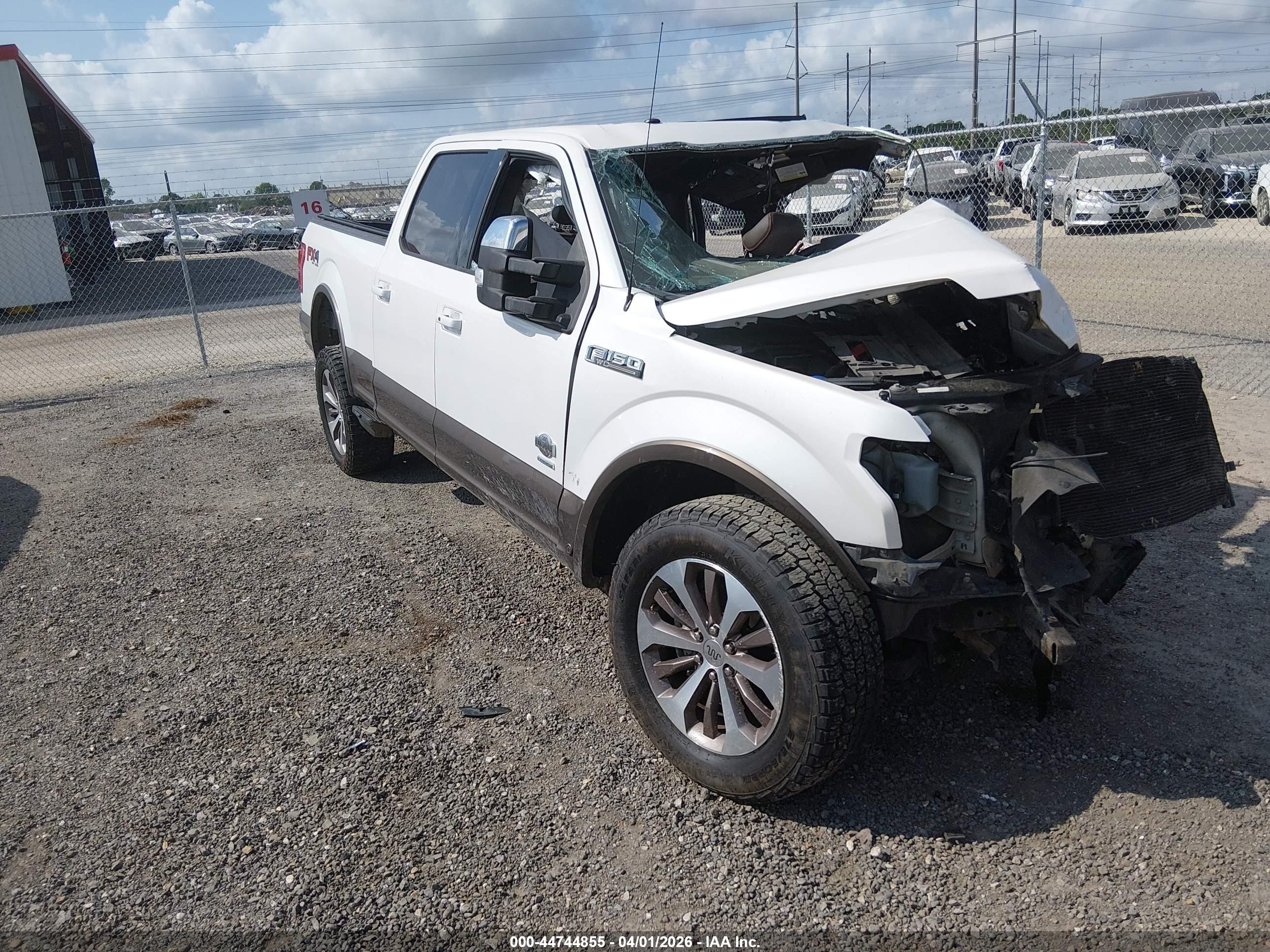 2015 Ford F-150 King Ranch White vin: 1FTFW1EG5FFA84651
