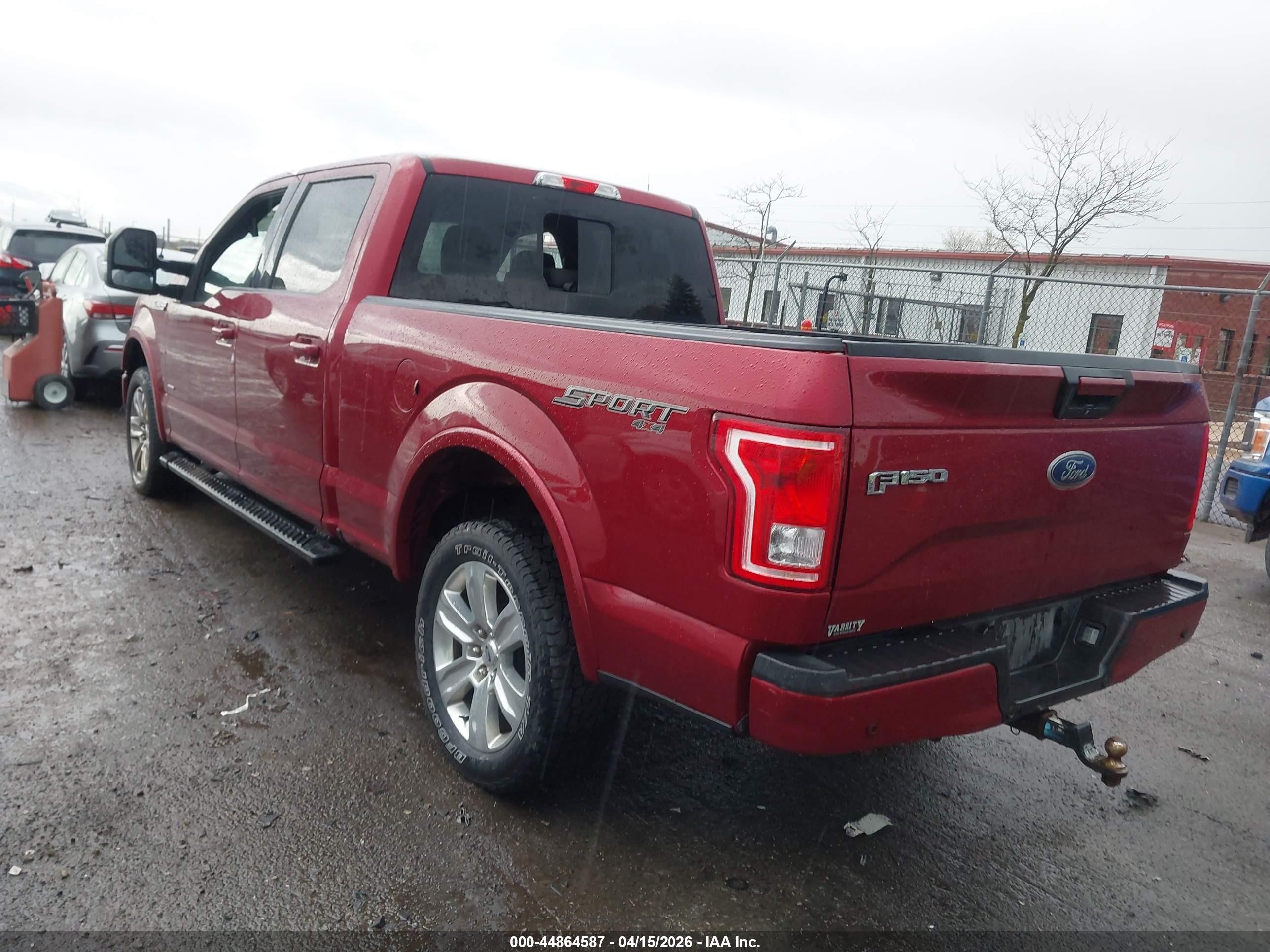 2015 Ford F-150 Xlt Red vin: 1FTFW1EG5FFA98601