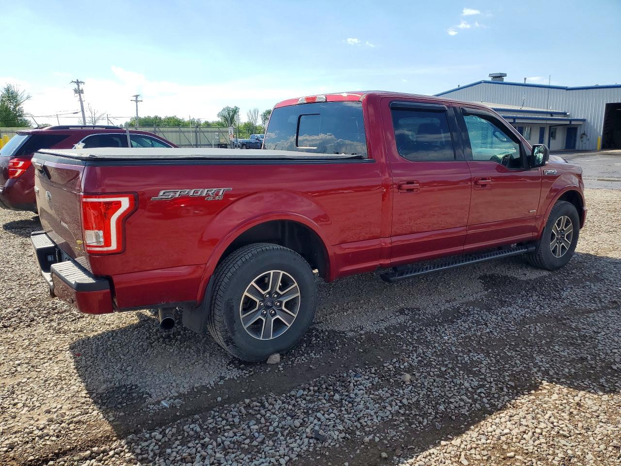 2015 Ford F150 Supercrew Red vin: 1FTFW1EG6FFC96524