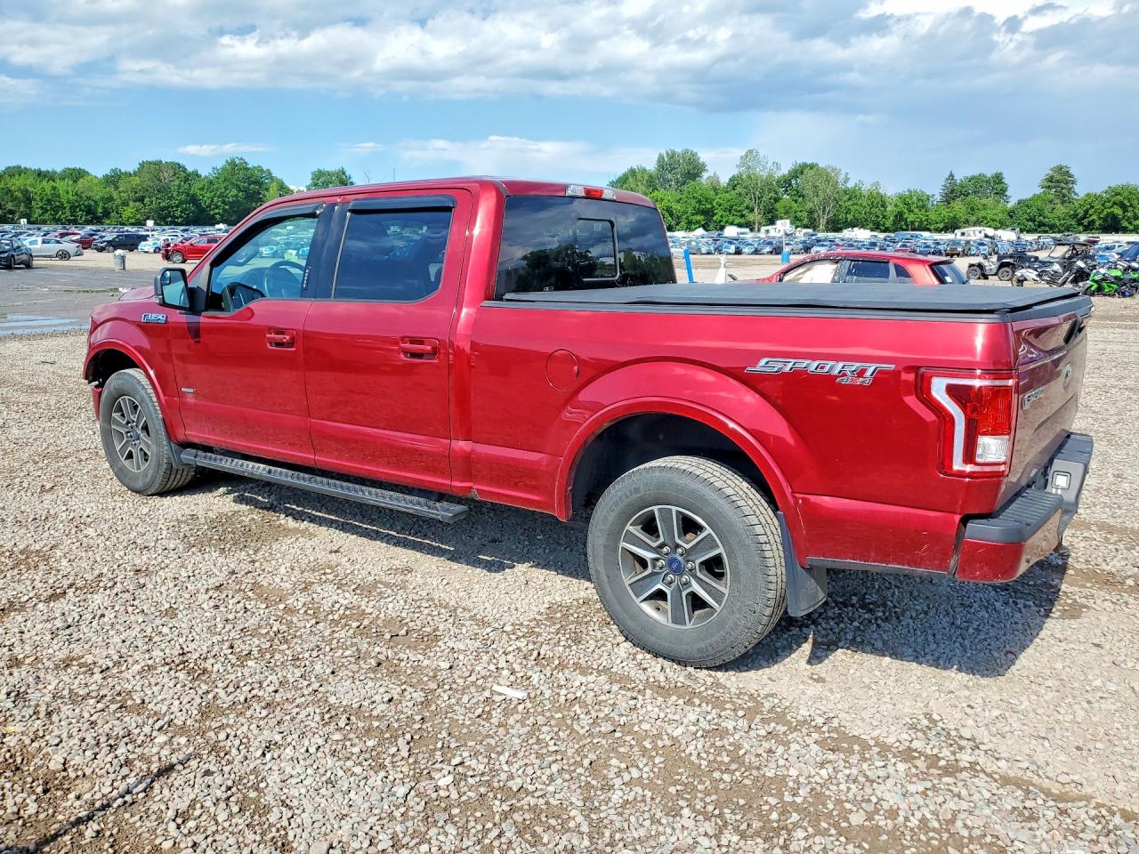 2015 Ford F150 Supercrew Red vin: 1FTFW1EG6FFC96524