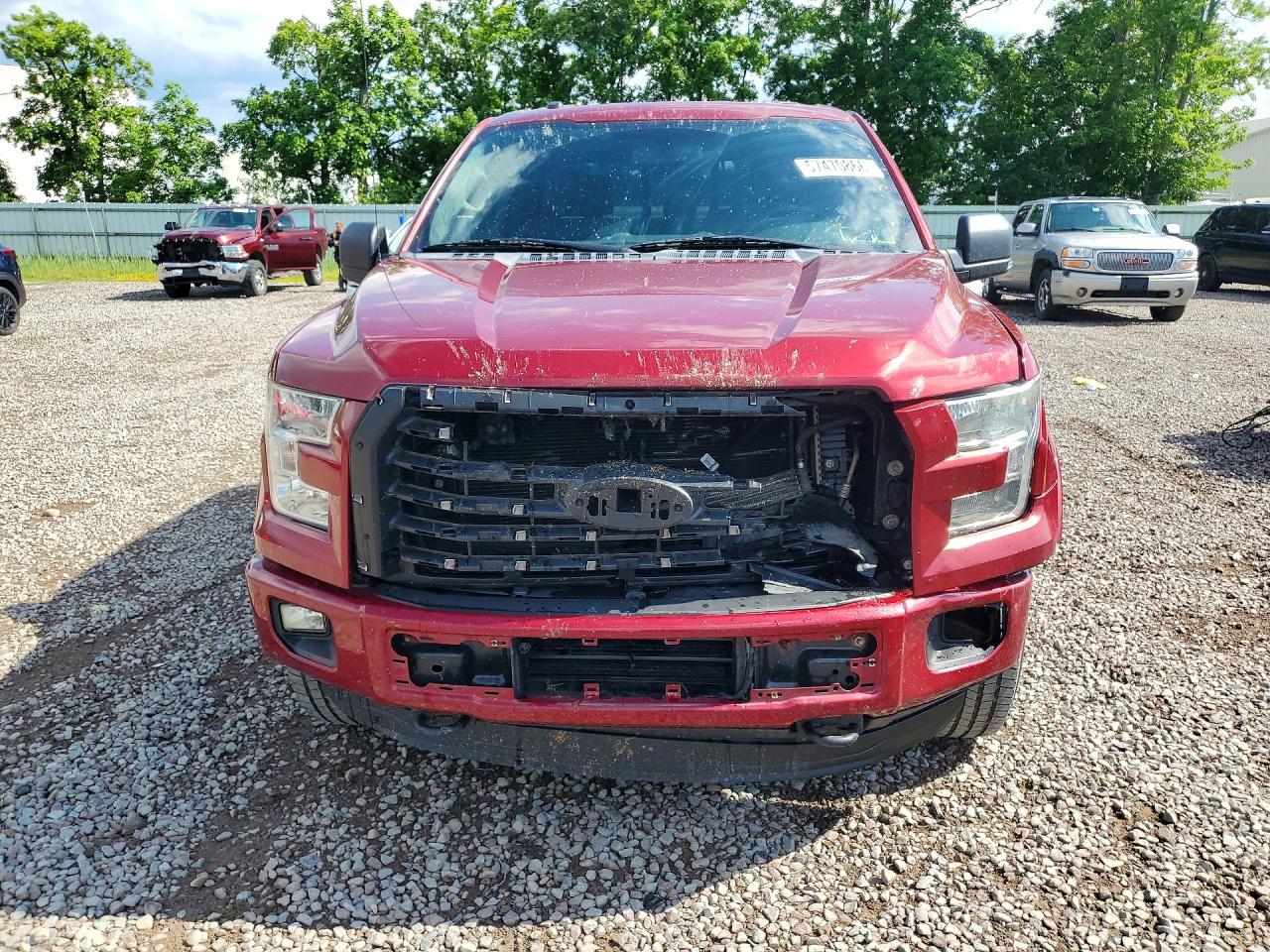 2015 Ford F150 Supercrew Red vin: 1FTFW1EG6FFC96524