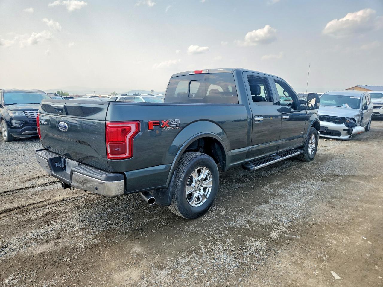 2015 Ford F150 Supercrew Gray vin: 1FTFW1EG6FKF07373