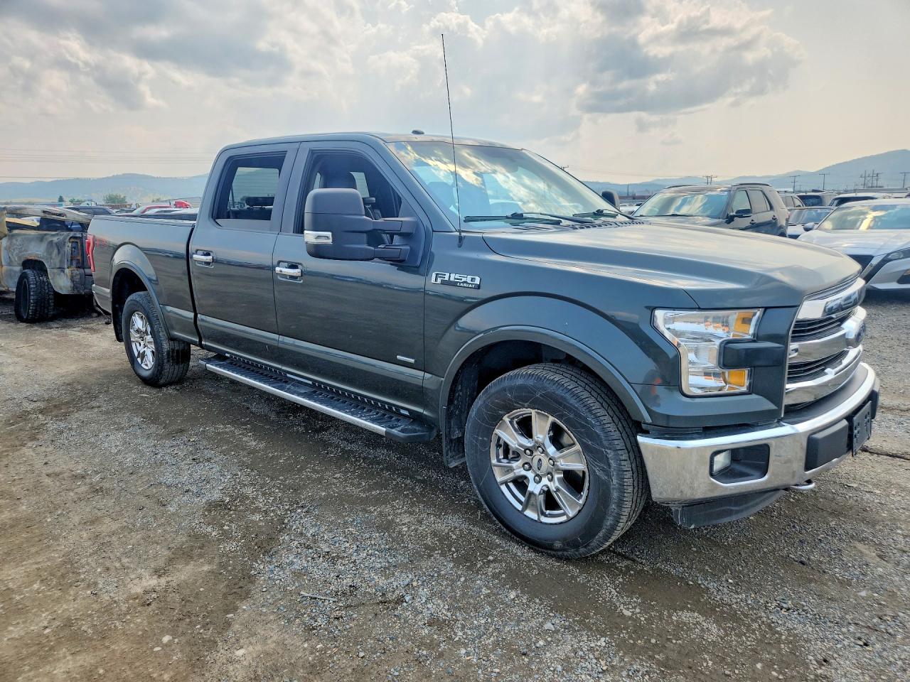 2015 Ford F150 Supercrew Gray vin: 1FTFW1EG6FKF07373