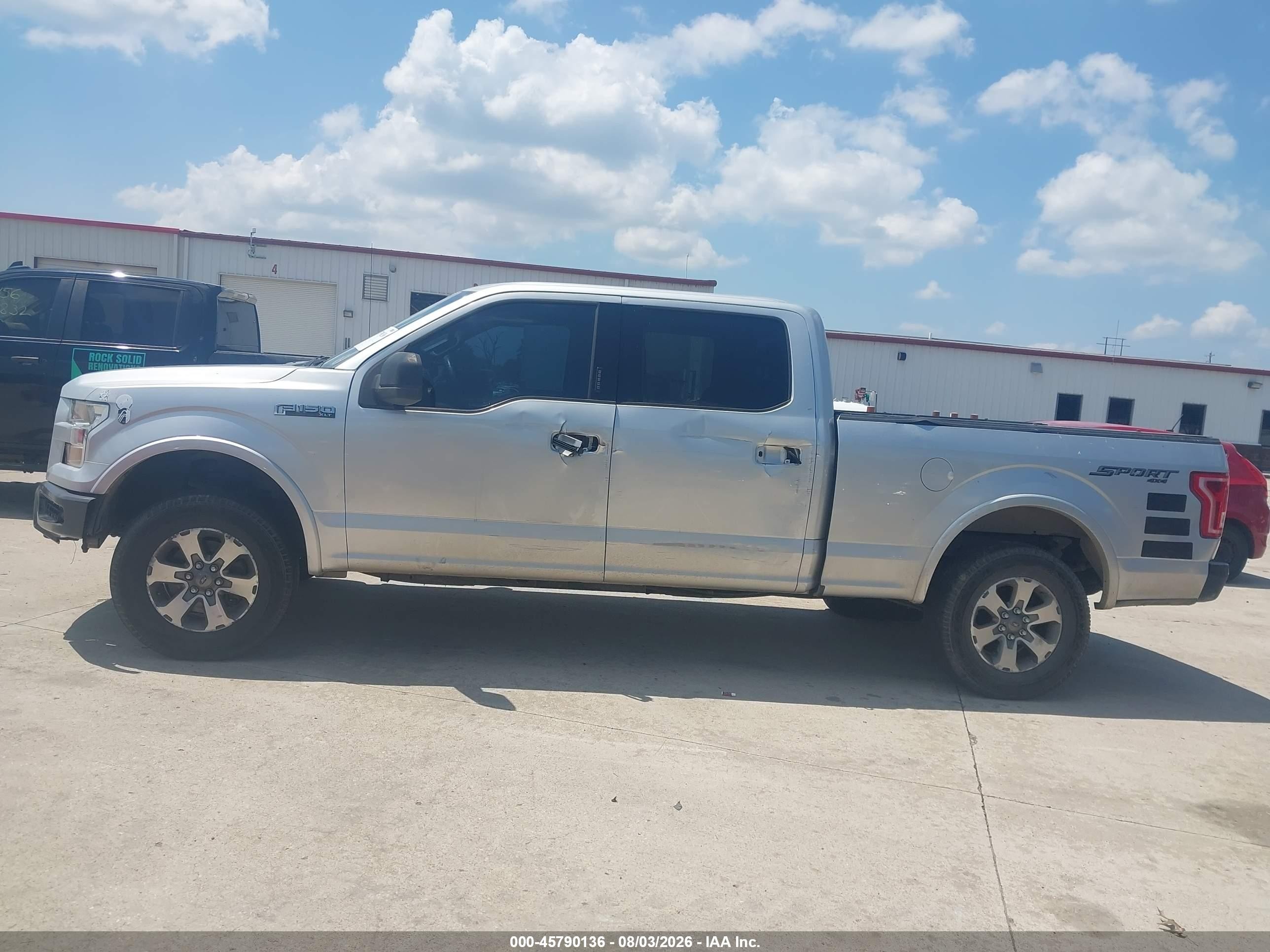 2015 Ford F-150 Xlt Silver vin: 1FTFW1EG6FKF09771
