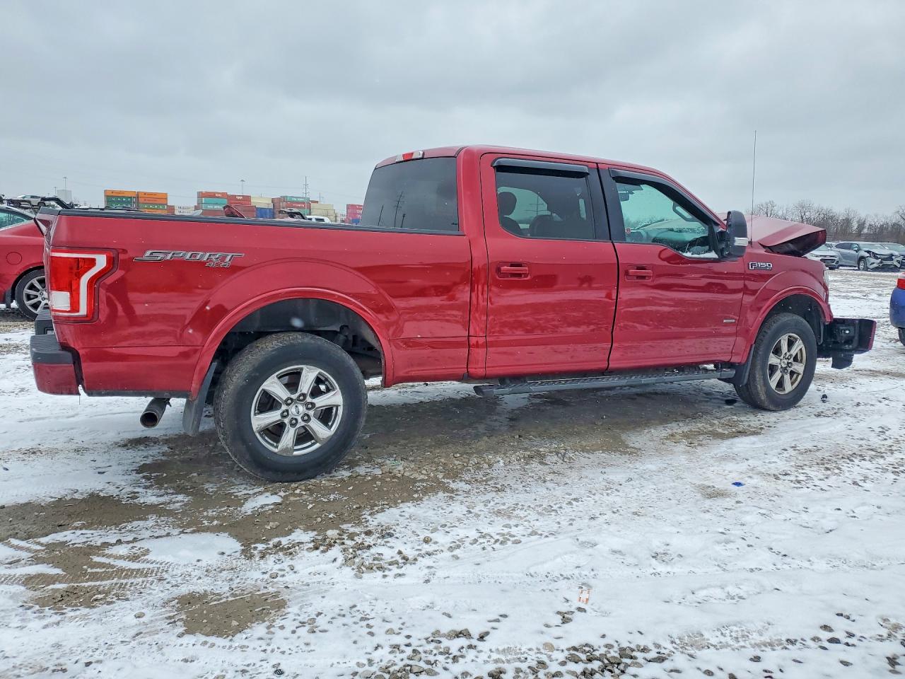 2016 Ford F150 Supercrew Красный vin: 1FTFW1EG6GFD57159