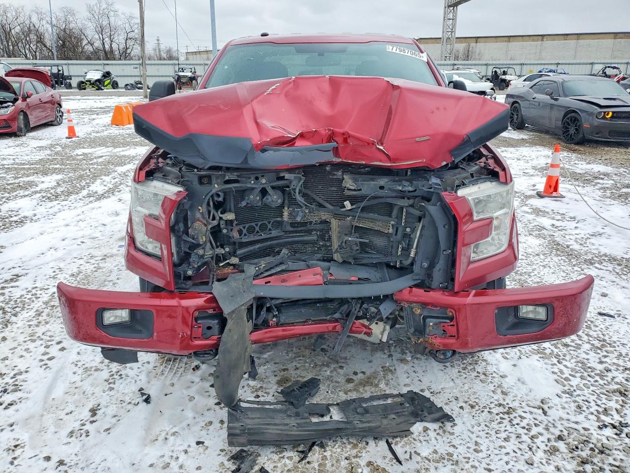 2016 Ford F150 Supercrew Красный vin: 1FTFW1EG6GFD57159