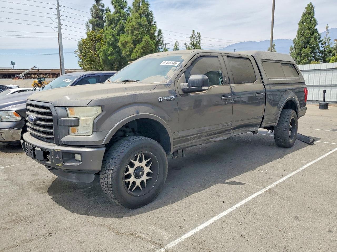 2015 Ford F150 Supercrew Gray vin: 1FTFW1EG7FFA88684