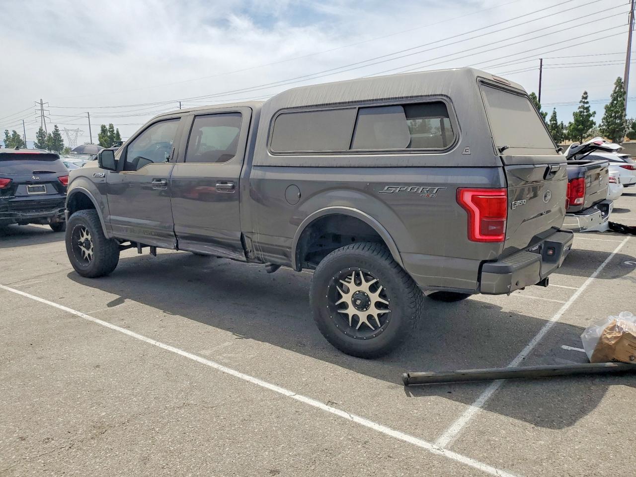 2015 Ford F150 Supercrew Gray vin: 1FTFW1EG7FFA88684