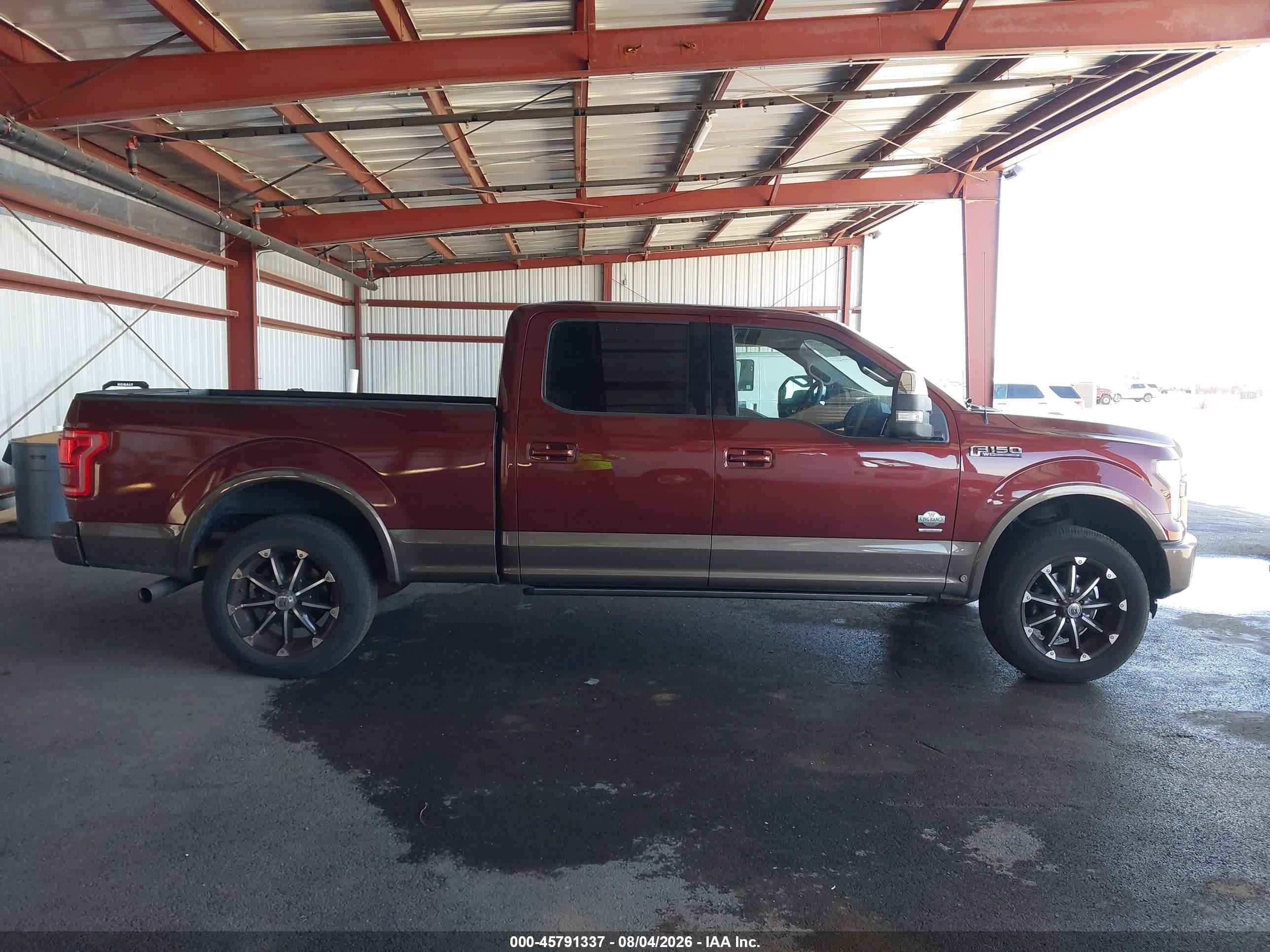 2015 Ford F-150 King Ranch Brown vin: 1FTFW1EG7FFB40962