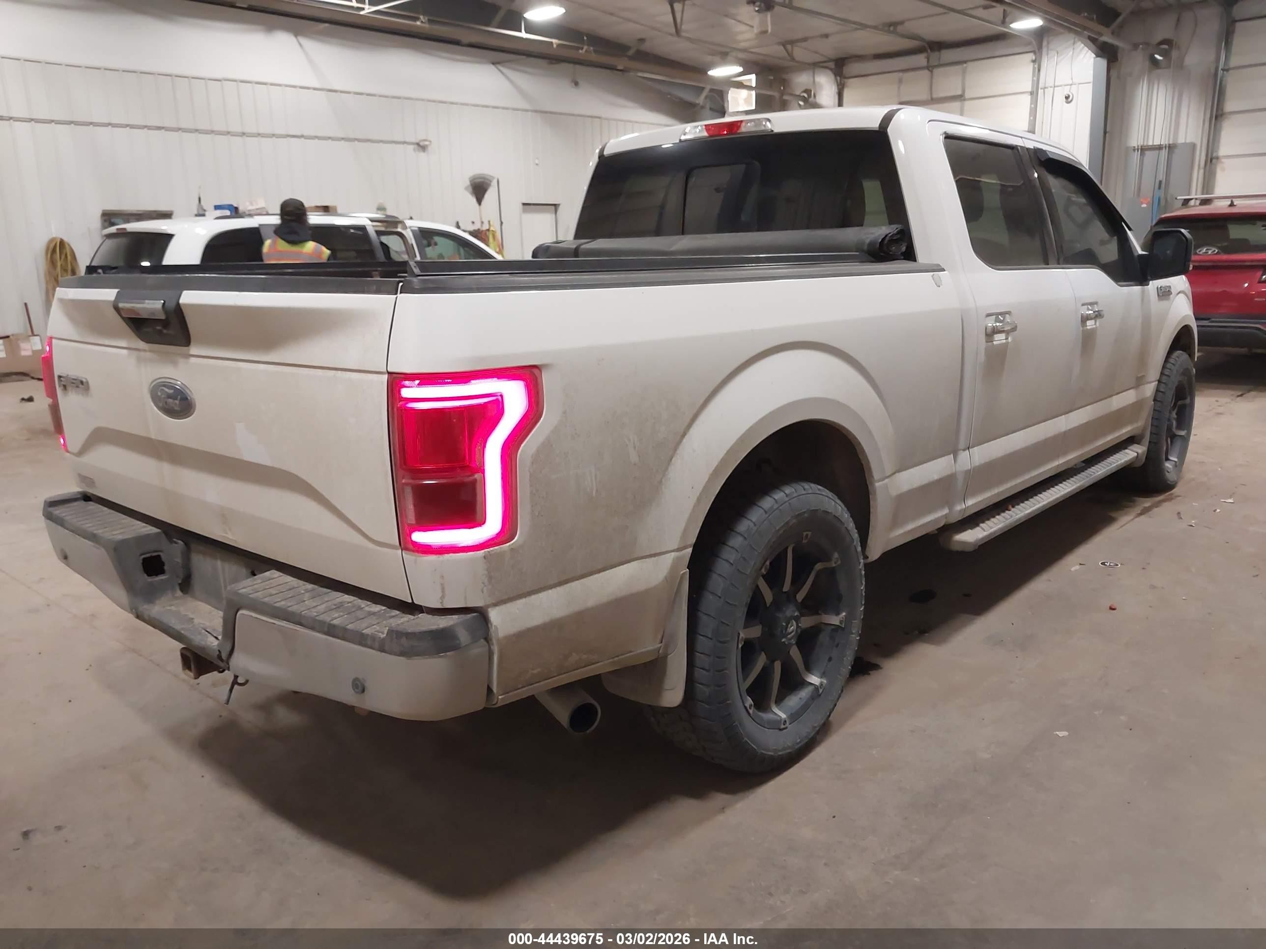 2015 Ford F-150 Xlt White vin: 1FTFW1EG7FKD21101