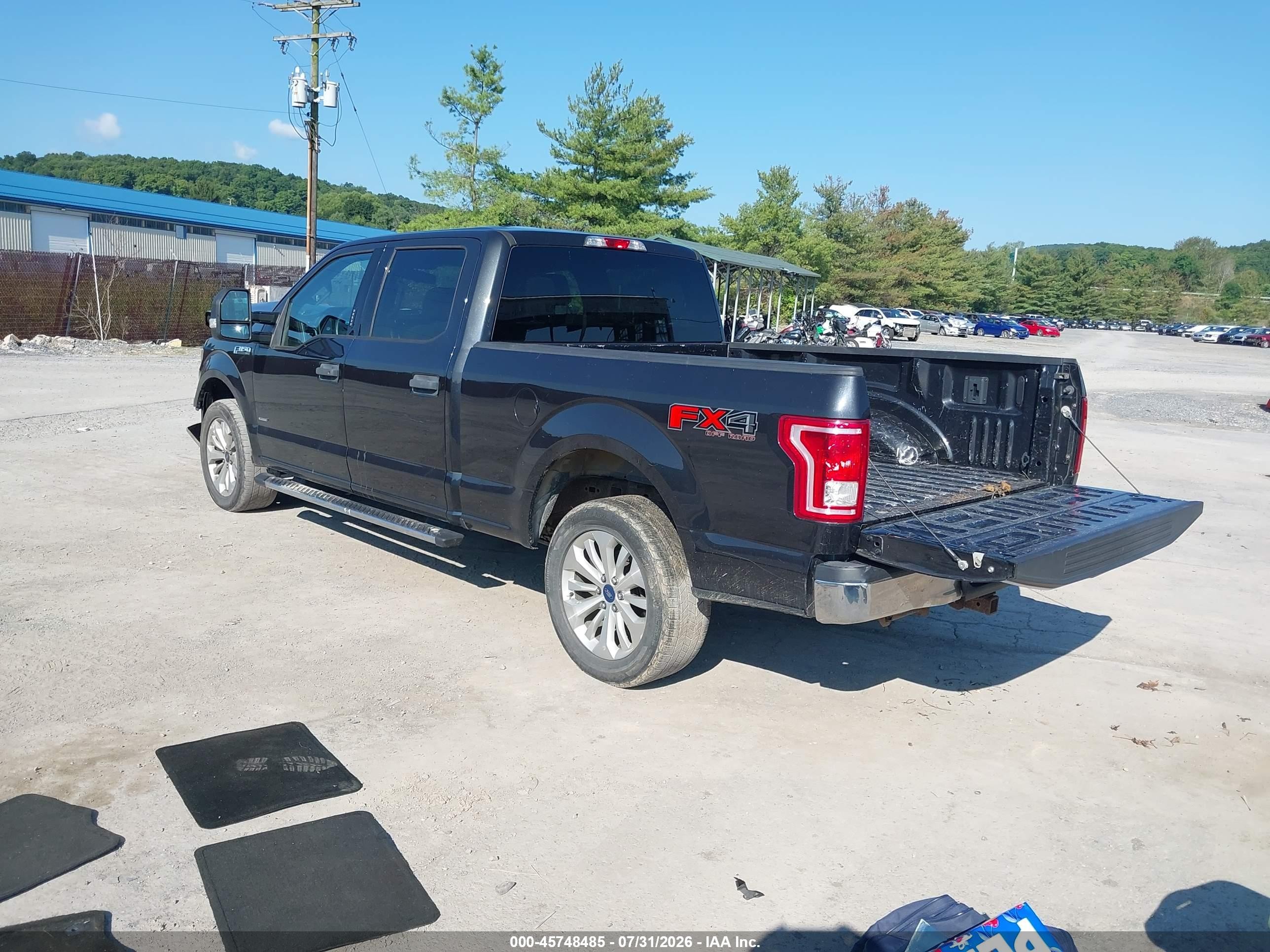 2015 Ford F-150 Xlt Black vin: 1FTFW1EG7FKF21041