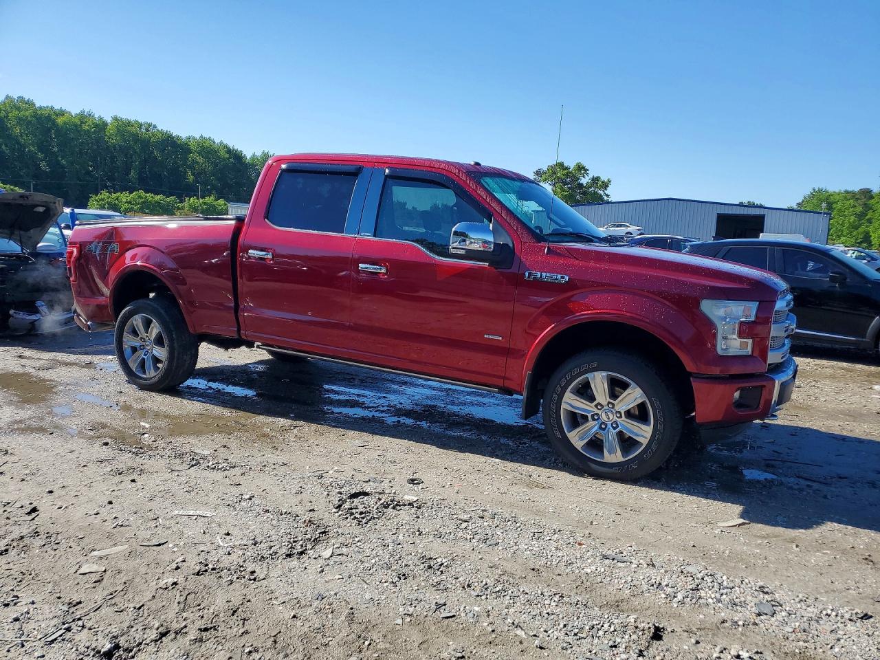 2016 Ford F150 Supercrew Red vin: 1FTFW1EG7GFB61389