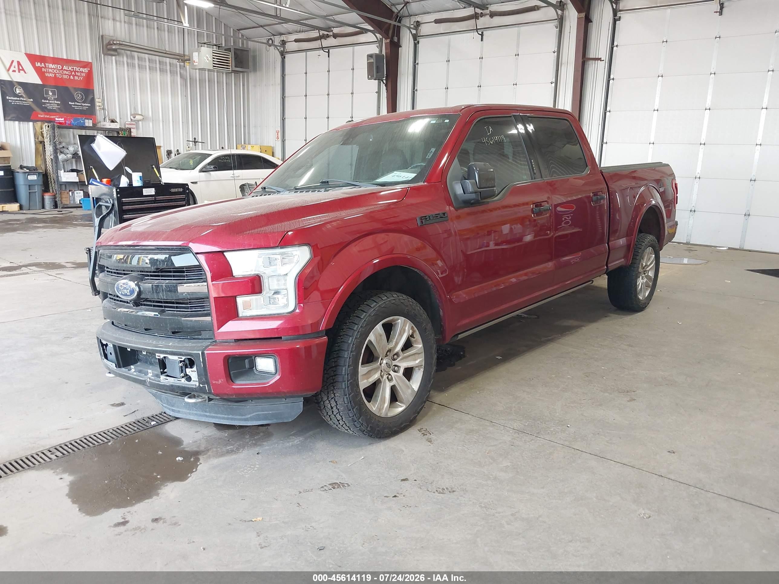 2015 Ford F-150 Platinum Red vin: 1FTFW1EG8FFA34195