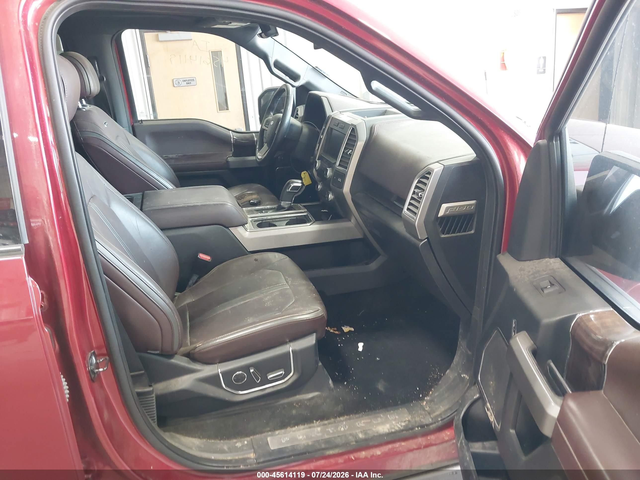 2015 Ford F-150 Platinum Red vin: 1FTFW1EG8FFA34195