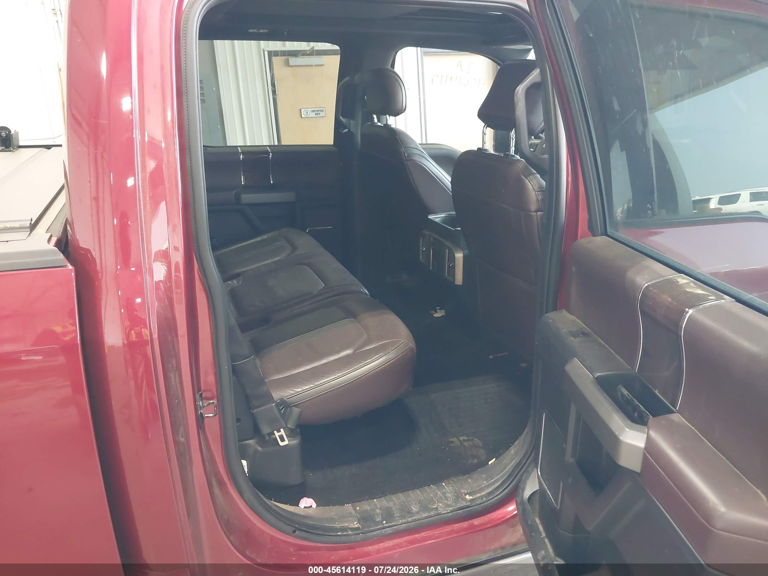 2015 Ford F-150 Platinum Red vin: 1FTFW1EG8FFA34195
