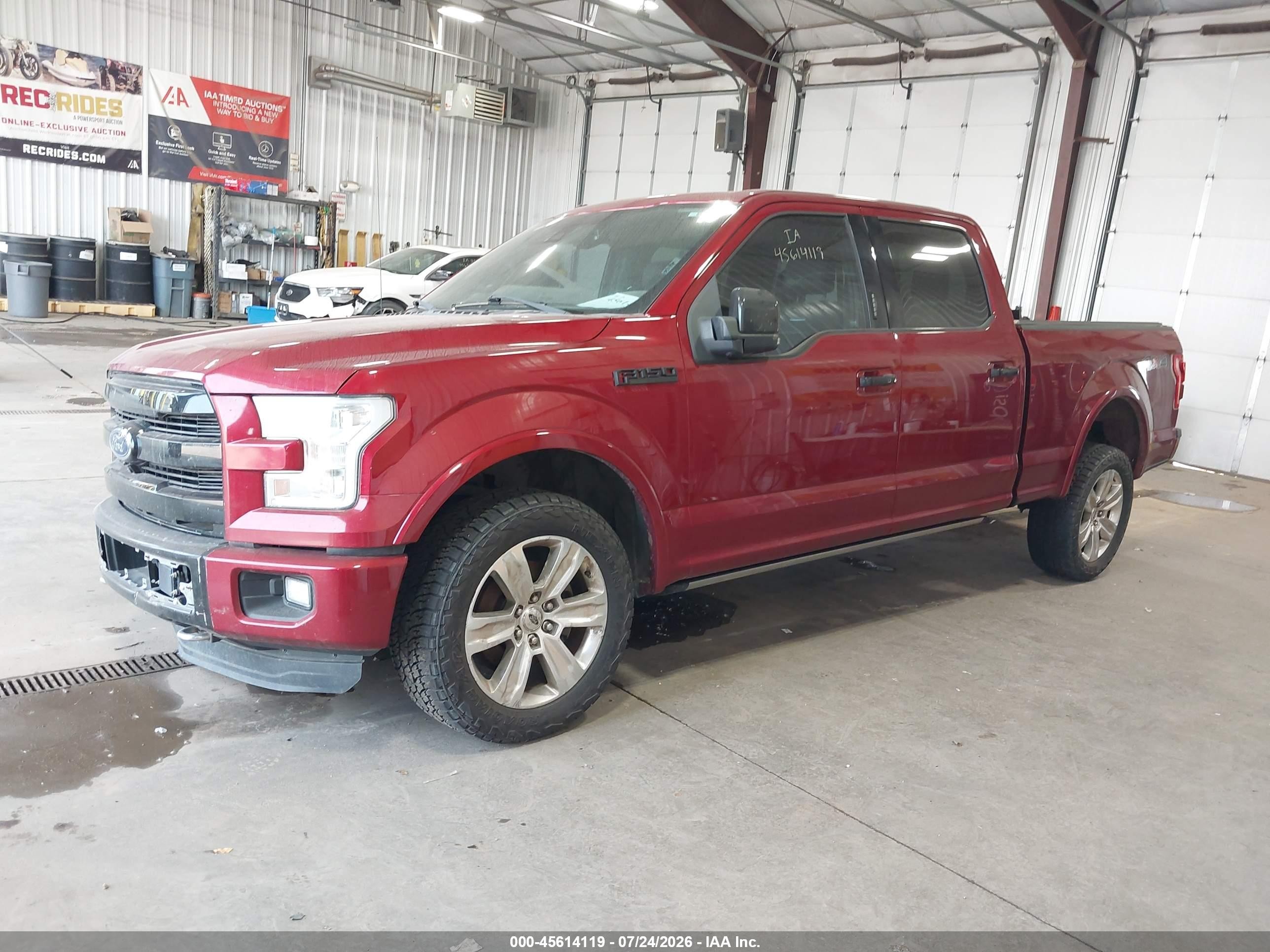 2015 Ford F-150 Platinum Red vin: 1FTFW1EG8FFA34195