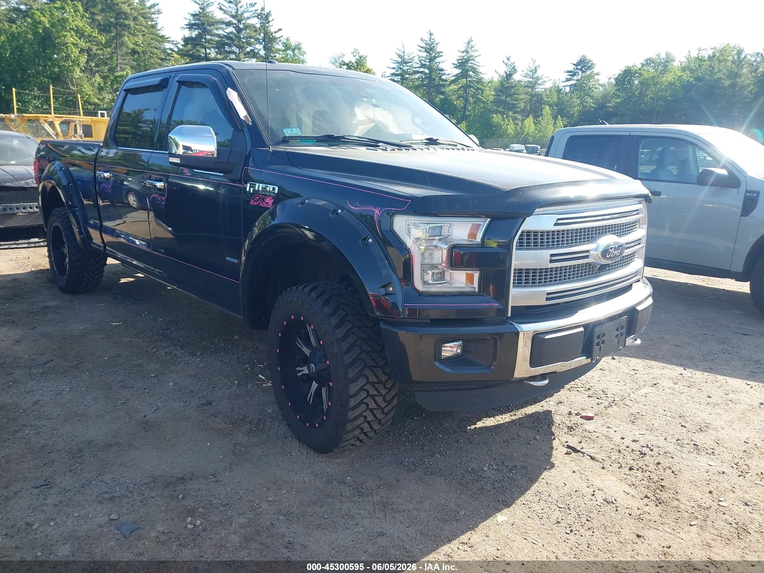 2015 Ford F-150 Platinum Black vin: 1FTFW1EG8FFC56137