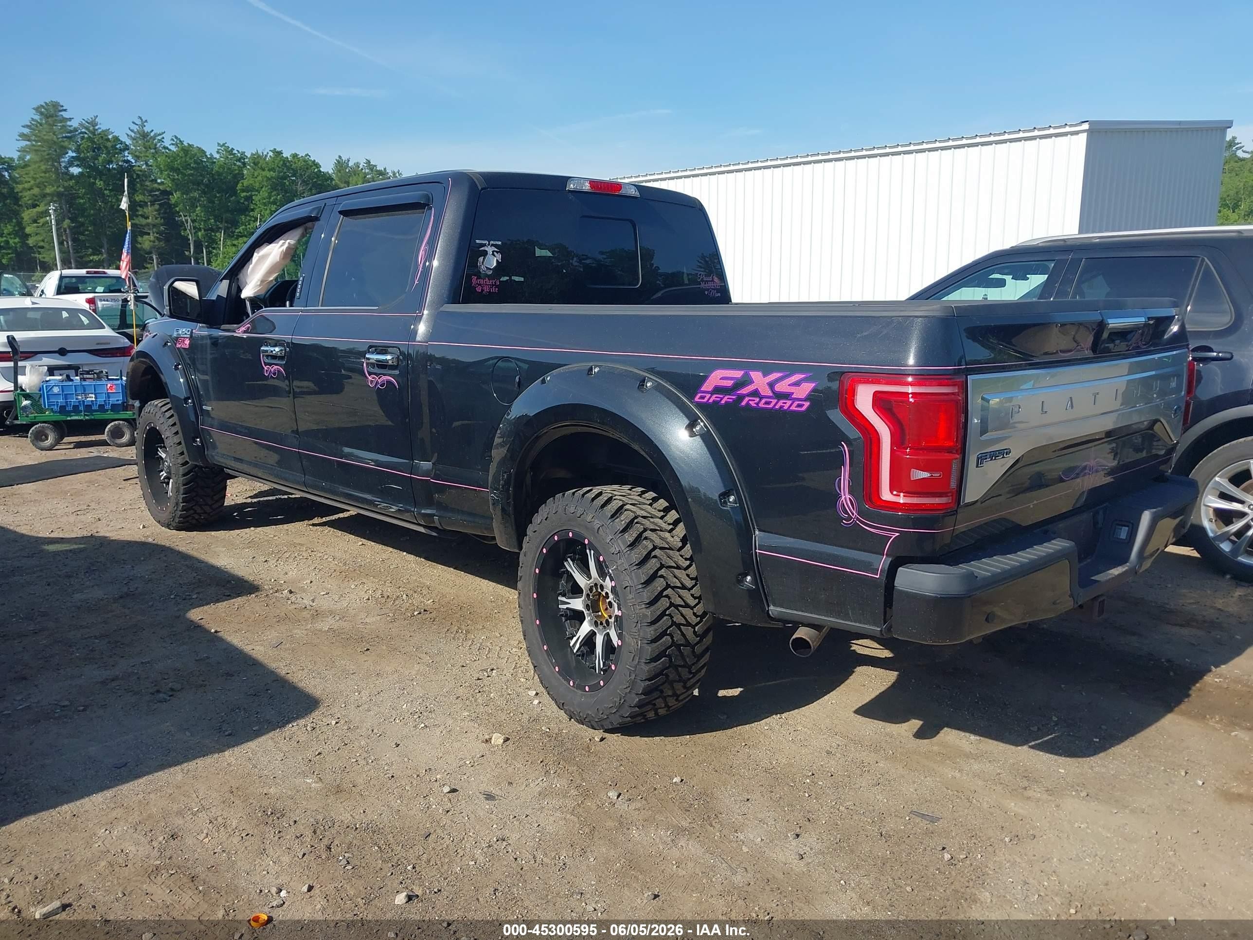 2015 Ford F-150 Platinum Black vin: 1FTFW1EG8FFC56137