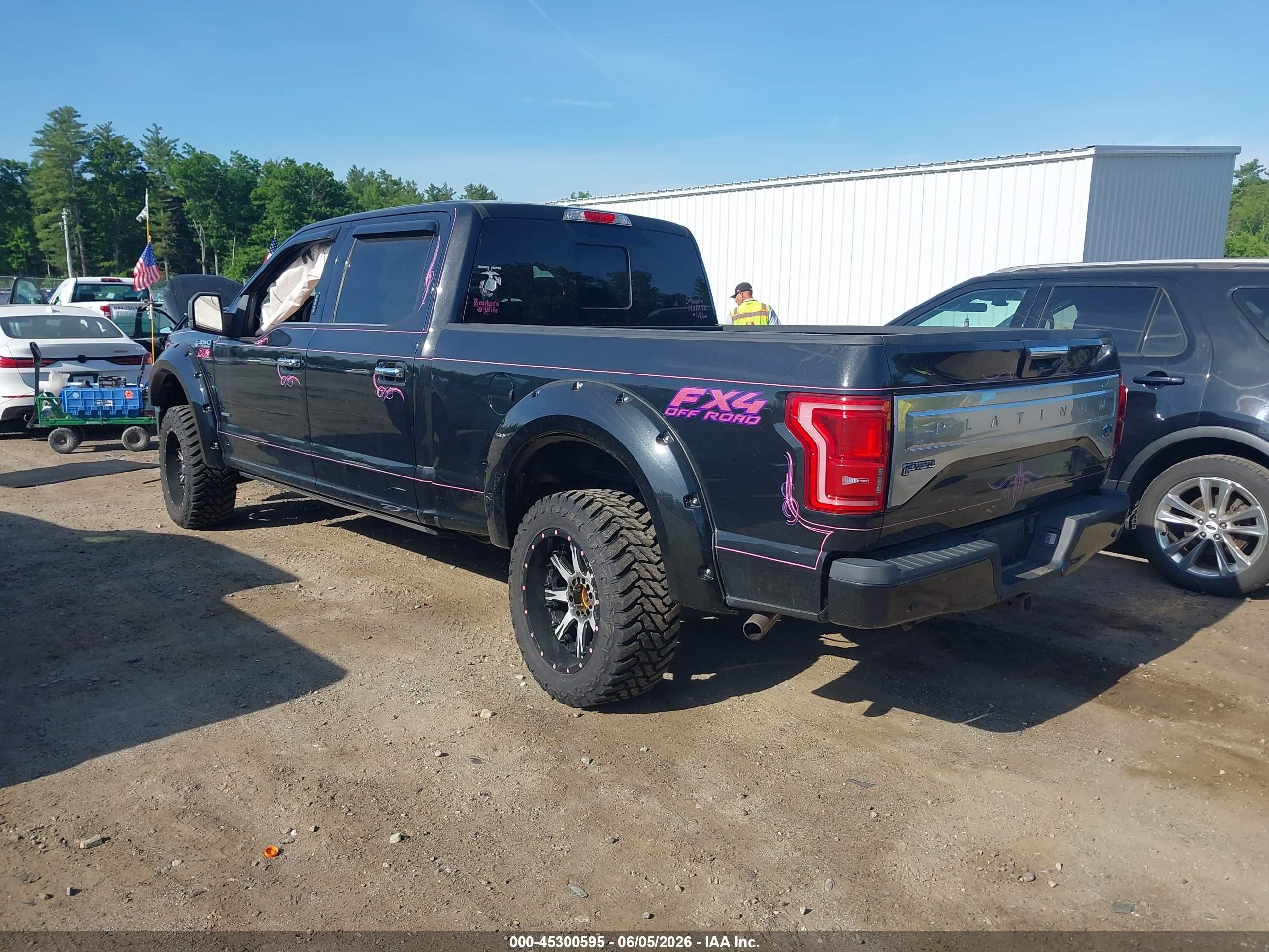 2015 Ford F-150 Platinum Black vin: 1FTFW1EG8FFC56137