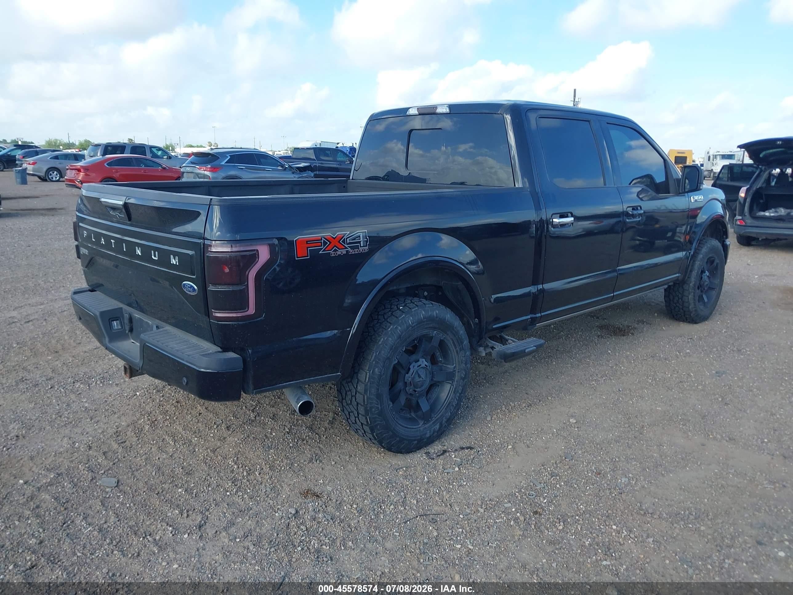 2015 Ford F-150 King Ranch/lariat/platinum/xl/xlt Black vin: 1FTFW1EG9FFA87164