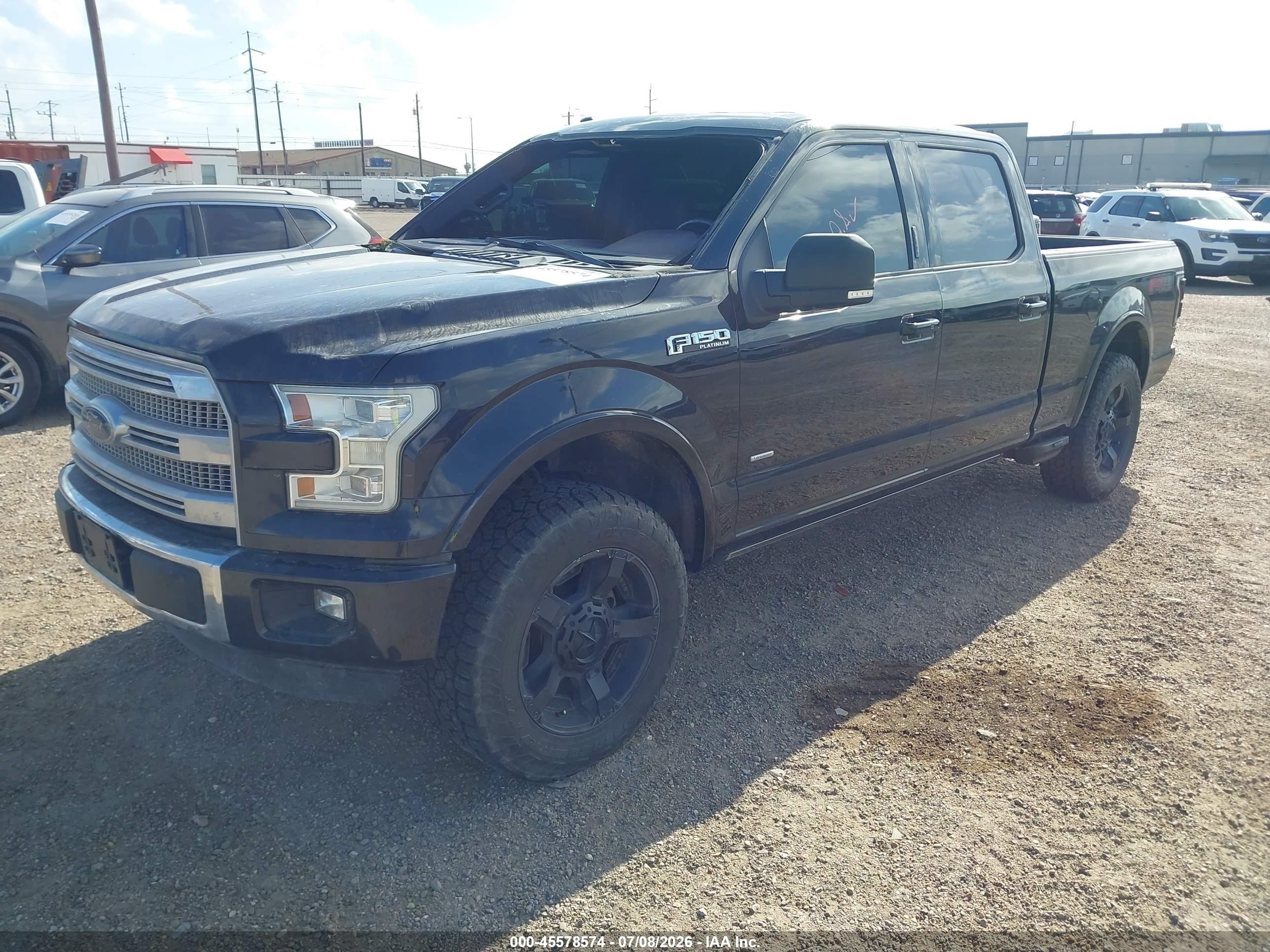 2015 Ford F-150 King Ranch/lariat/platinum/xl/xlt Black vin: 1FTFW1EG9FFA87164