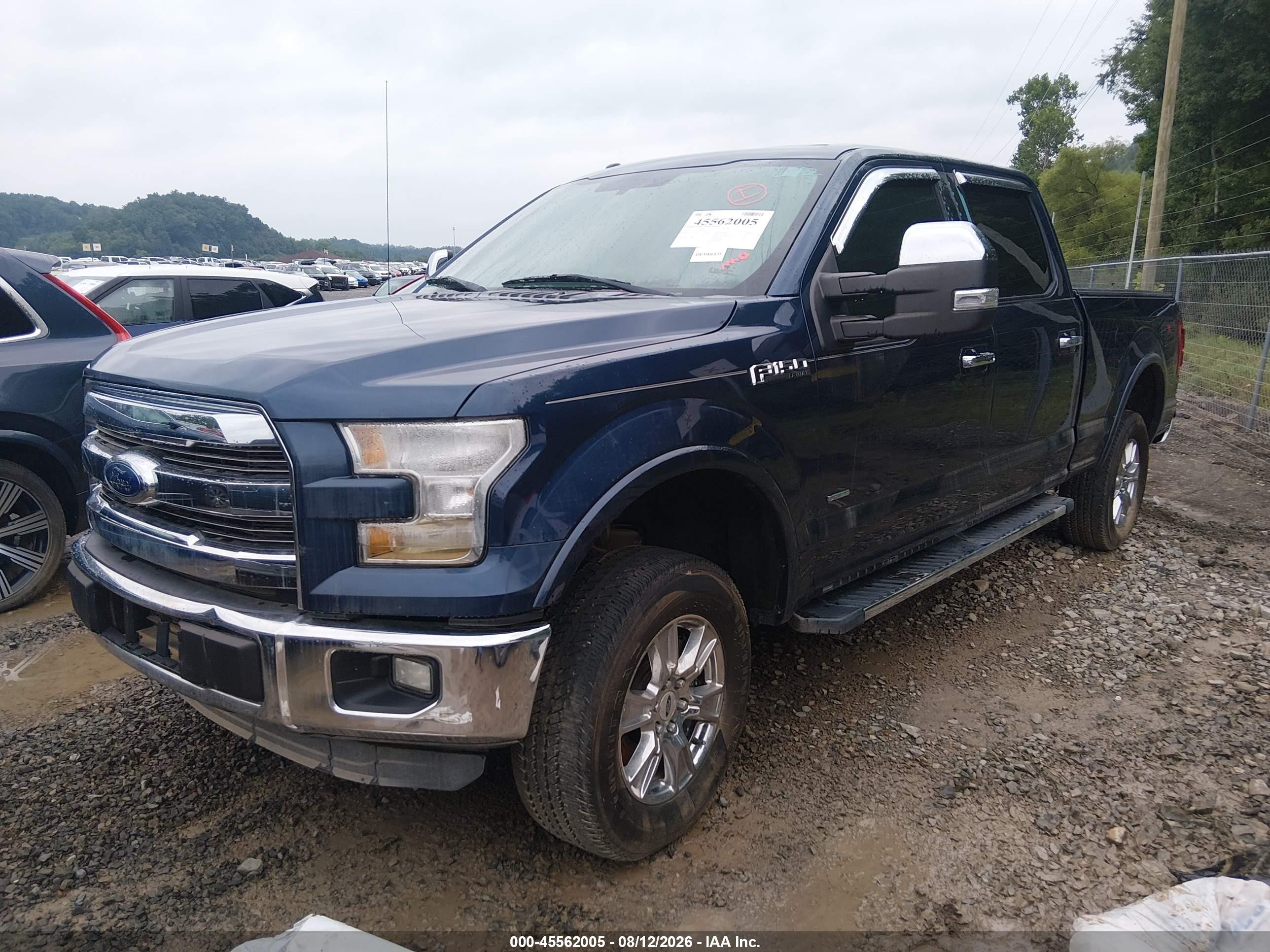 2015 Ford F-150 King Ranch/lariat/platinum/xl/xlt Blue vin: 1FTFW1EG9FFB39652