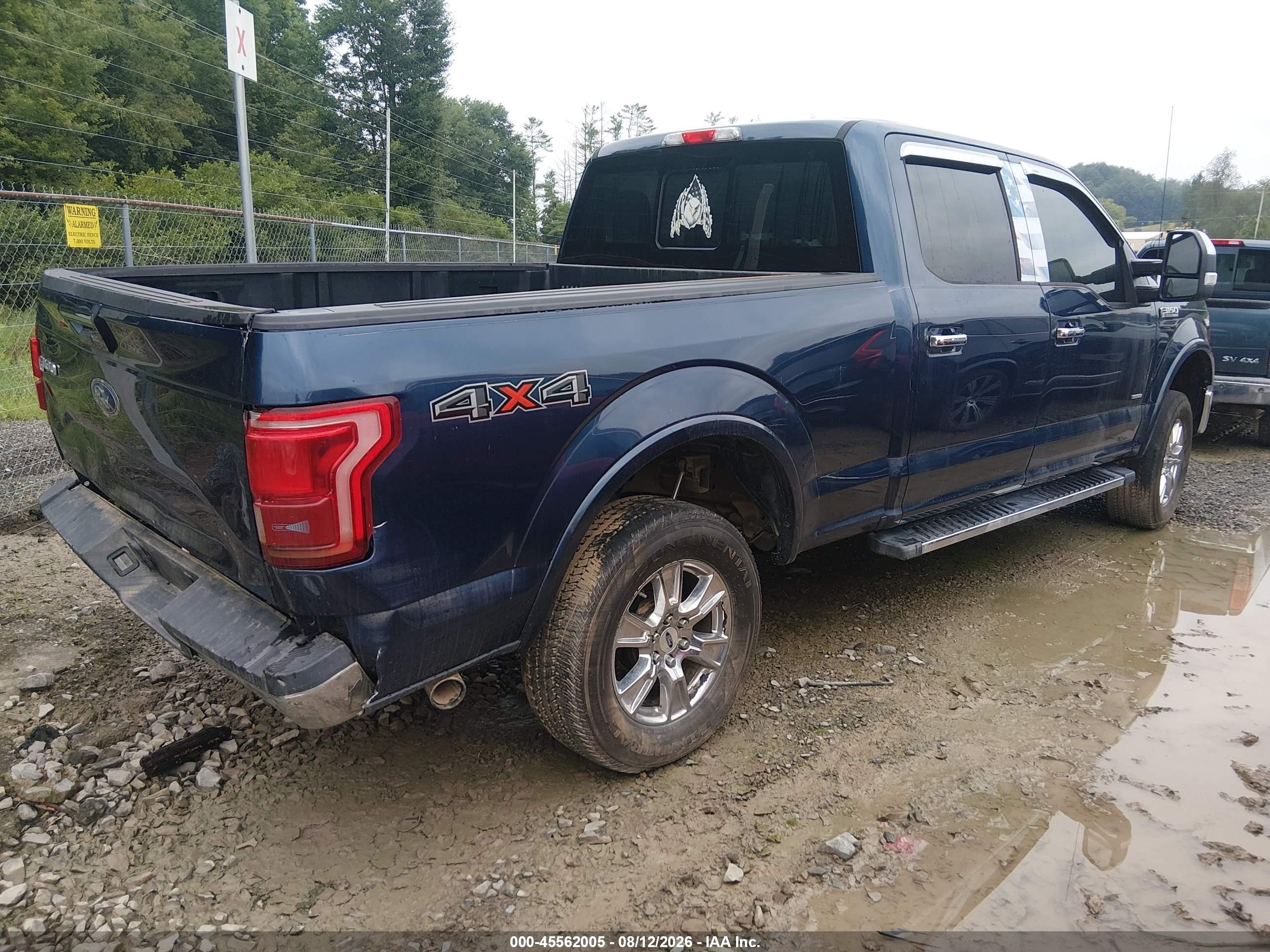 2015 Ford F-150 King Ranch/lariat/platinum/xl/xlt Blue vin: 1FTFW1EG9FFB39652