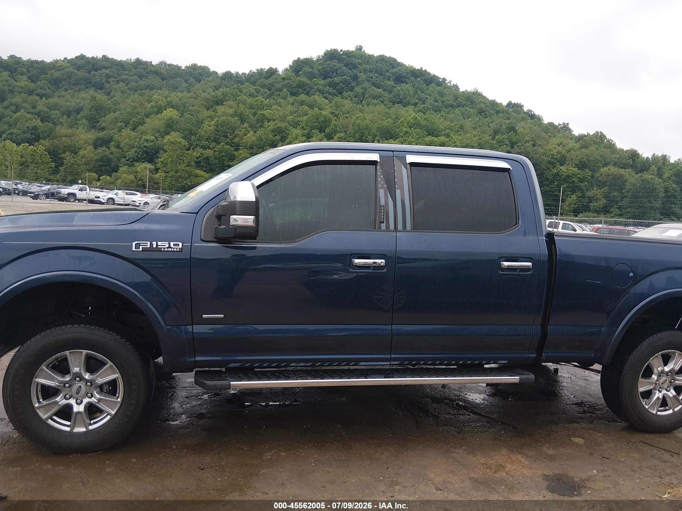 2015 Ford F-150 King Ranch/lariat/platinum/xl/xlt Blue vin: 1FTFW1EG9FFB39652