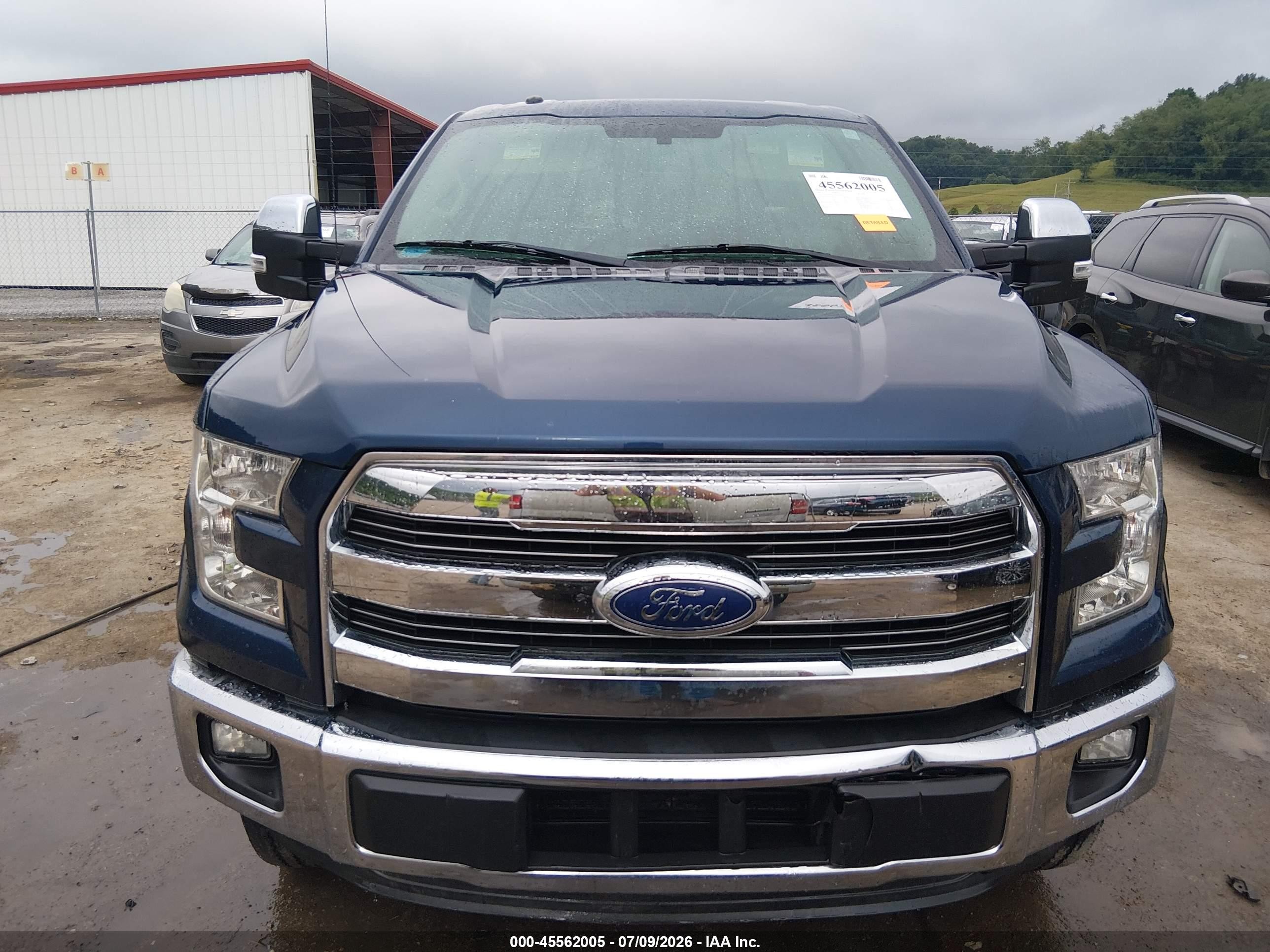 2015 Ford F-150 King Ranch/lariat/platinum/xl/xlt Blue vin: 1FTFW1EG9FFB39652
