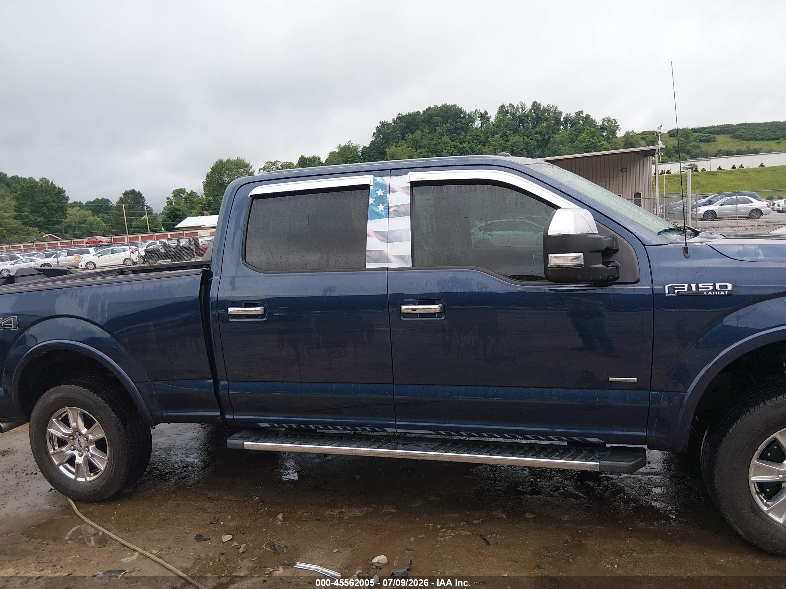 2015 Ford F-150 King Ranch/lariat/platinum/xl/xlt Blue vin: 1FTFW1EG9FFB39652