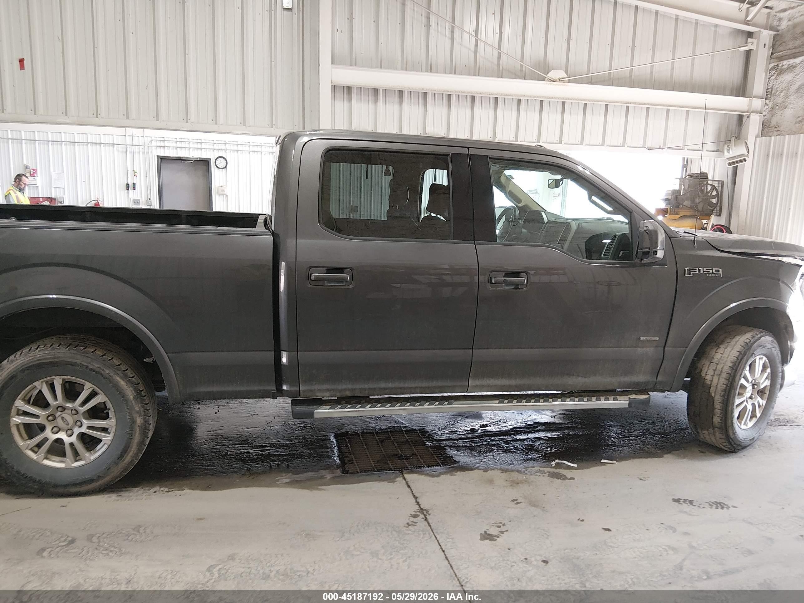 2015 Ford F-150 Lariat Gray vin: 1FTFW1EG9FKD20953
