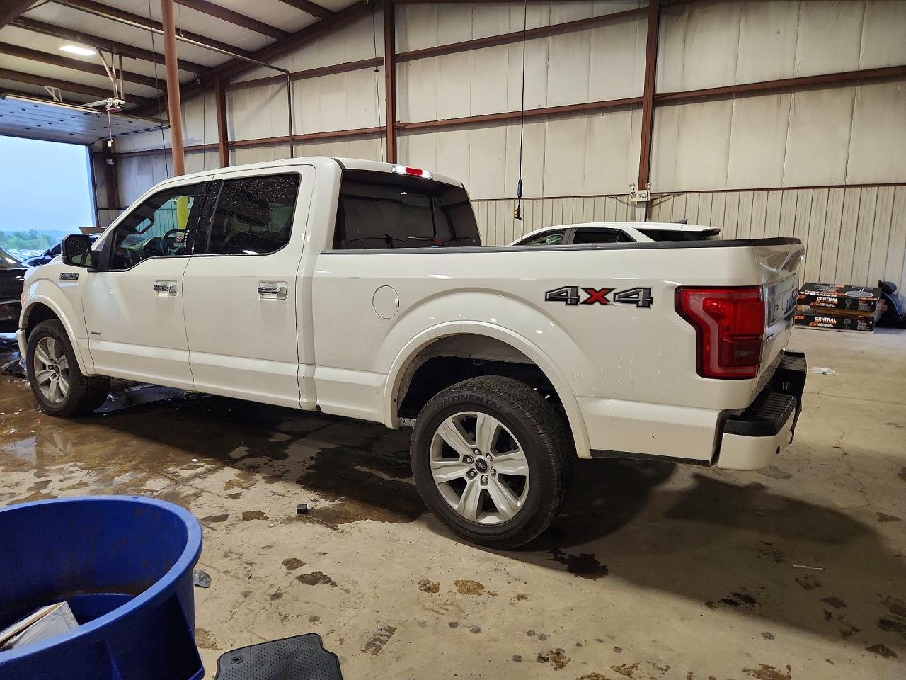 2015 Ford F150 Supercrew White vin: 1FTFW1EGXFFA32156