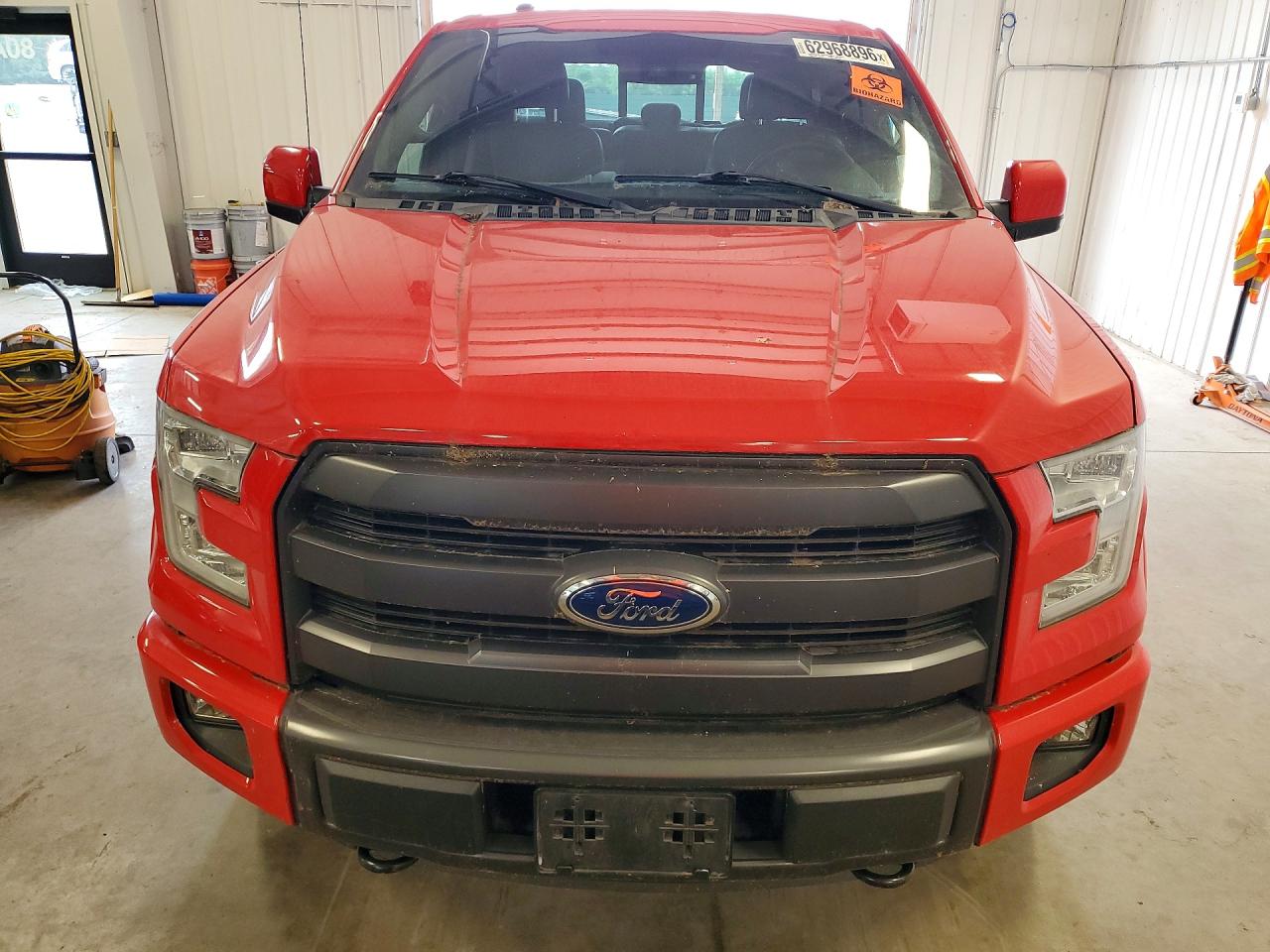 2015 Ford F150 Supercrew Red vin: 1FTFW1EGXFFA71975