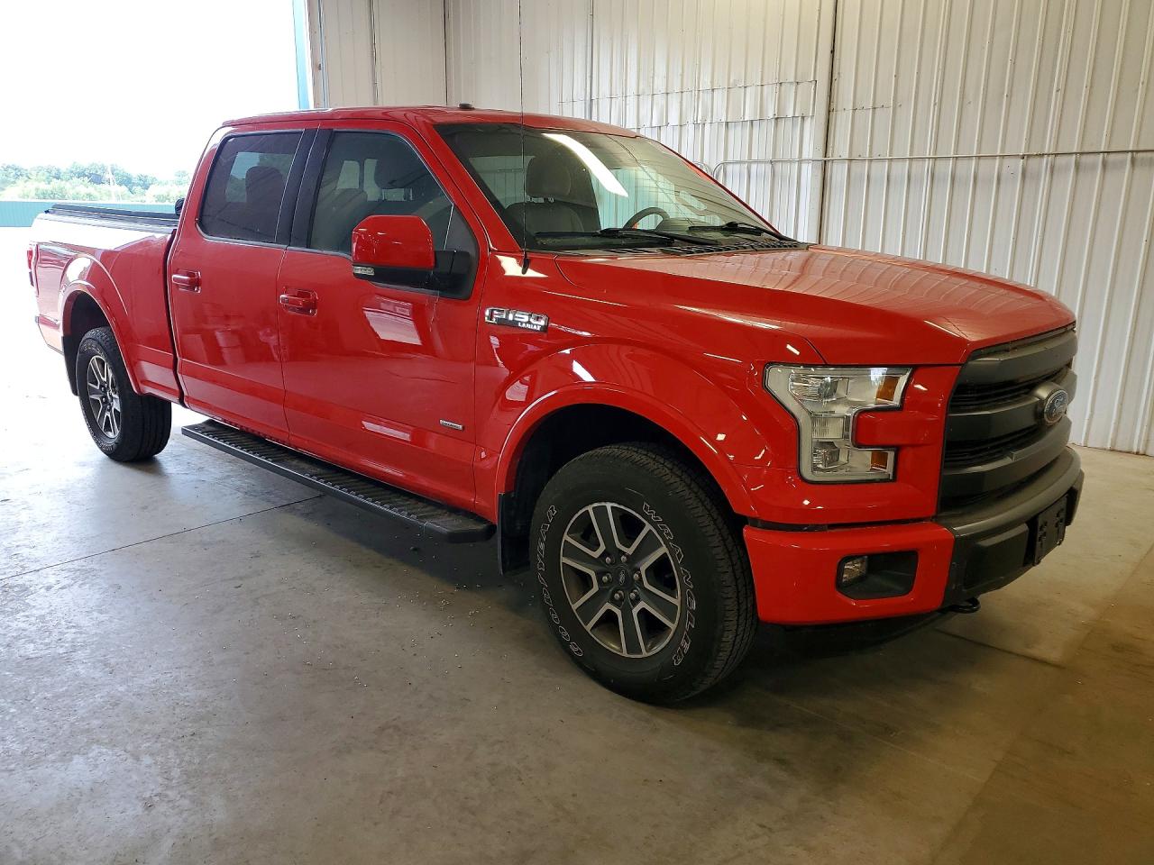 2015 Ford F150 Supercrew Red vin: 1FTFW1EGXFFA71975