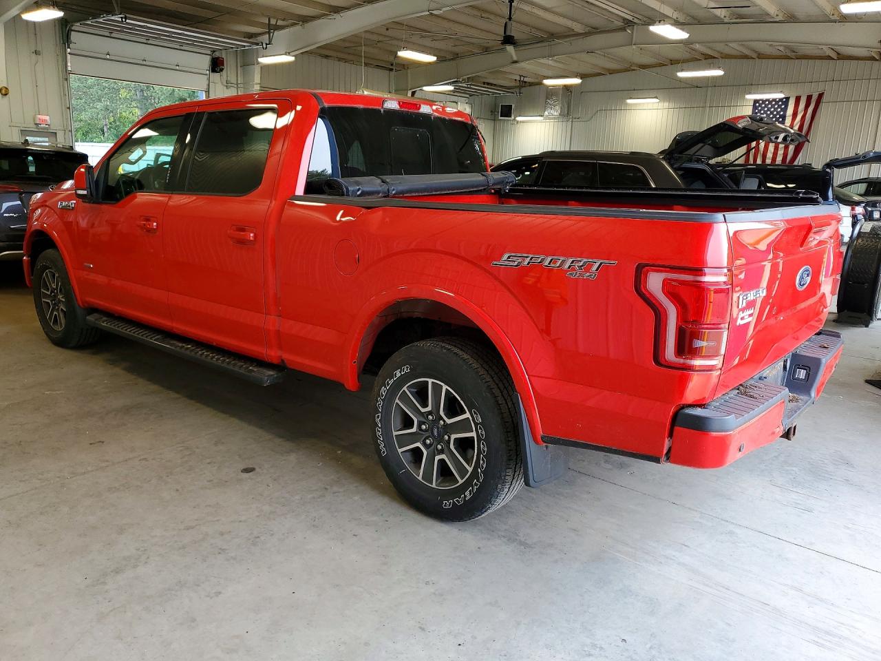 2015 Ford F150 Supercrew Red vin: 1FTFW1EGXFFA71975