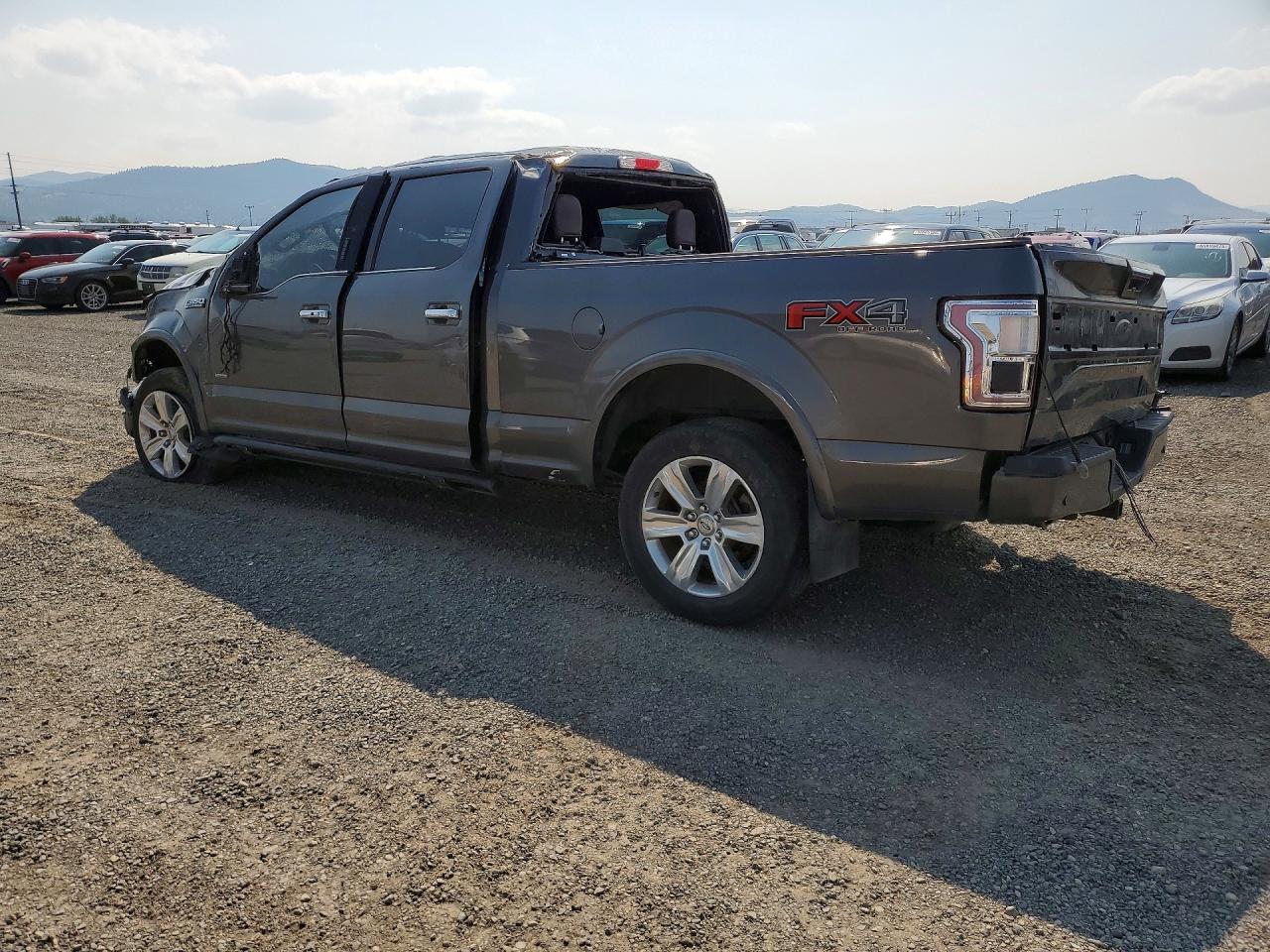 2015 Ford F150 Supercrew Gray vin: 1FTFW1EGXFFB49929