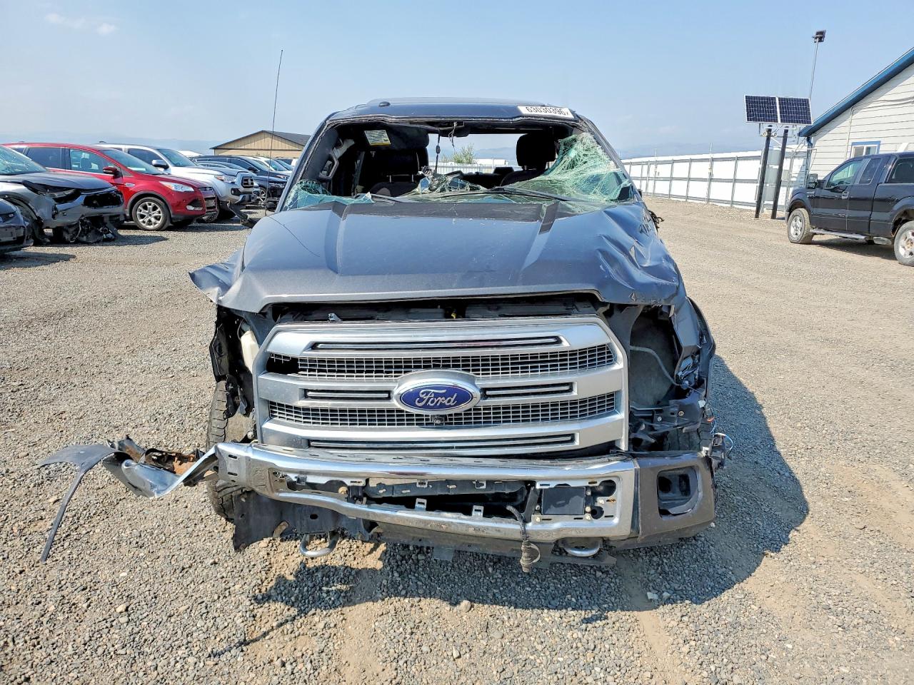 2015 Ford F150 Supercrew Gray vin: 1FTFW1EGXFFB49929