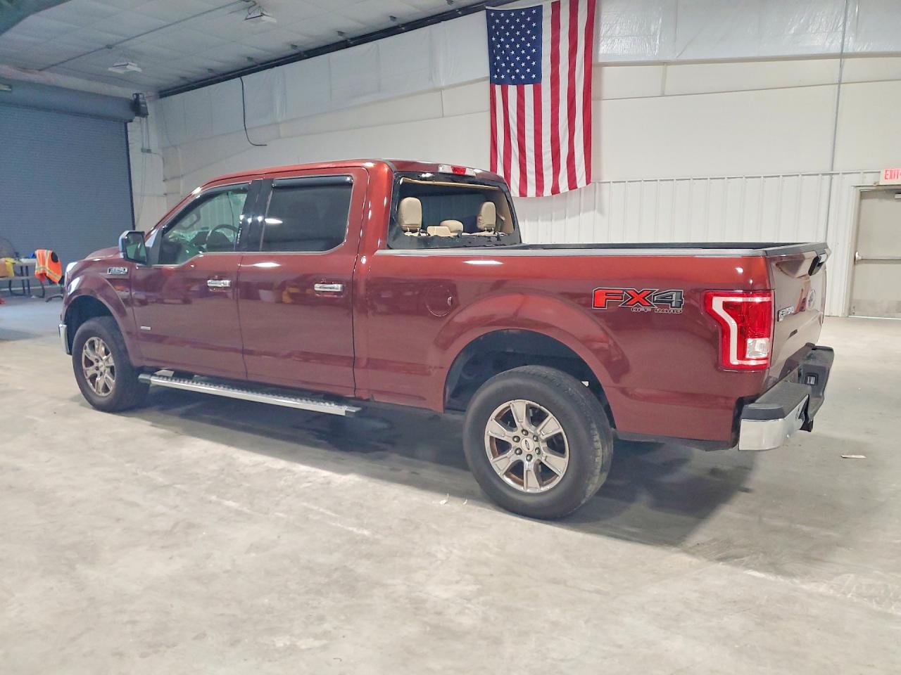 2015 Ford F150 Supercrew Burgundy vin: 1FTFW1EGXFKE98922