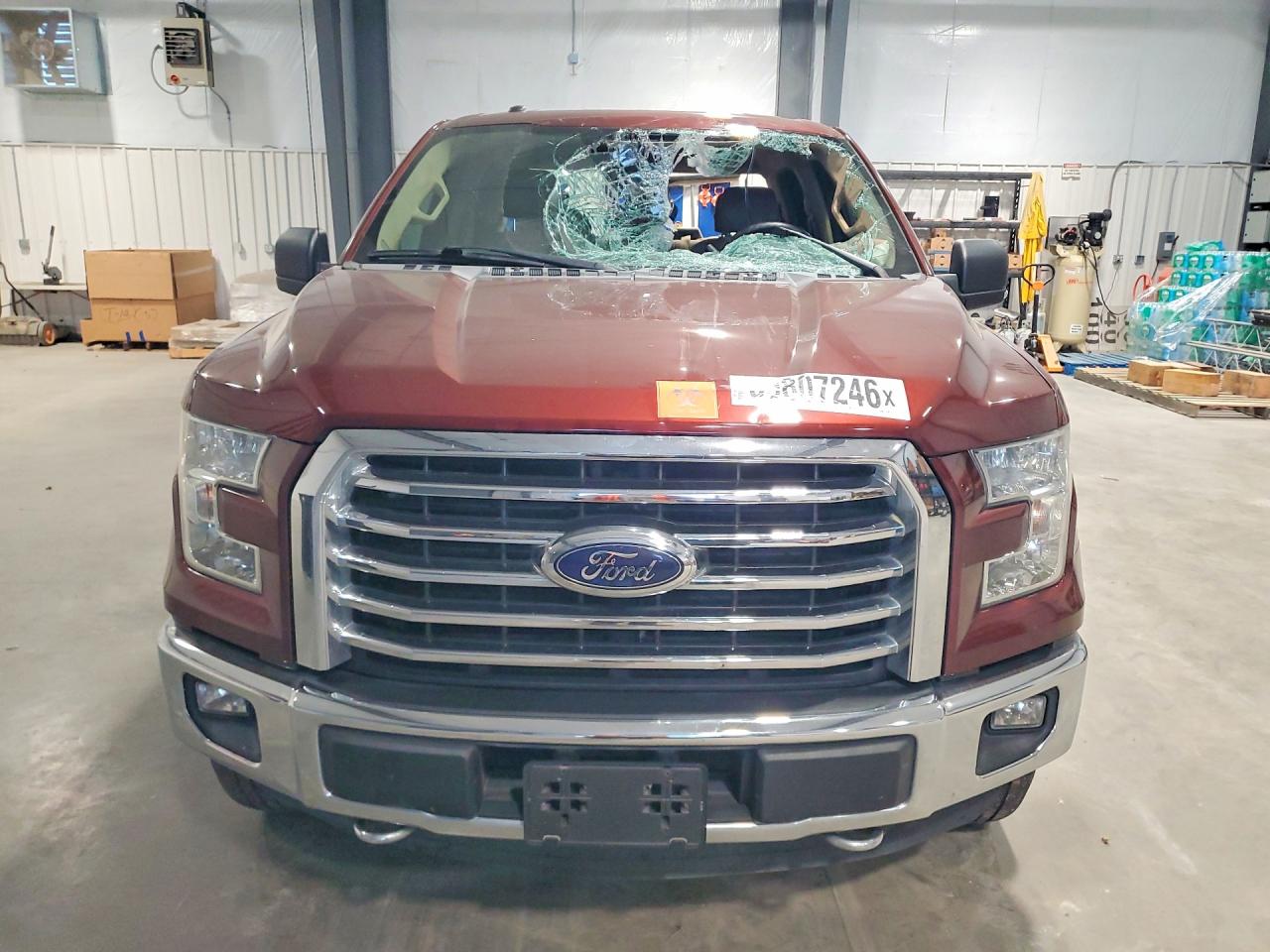 2015 Ford F150 Supercrew Burgundy vin: 1FTFW1EGXFKE98922