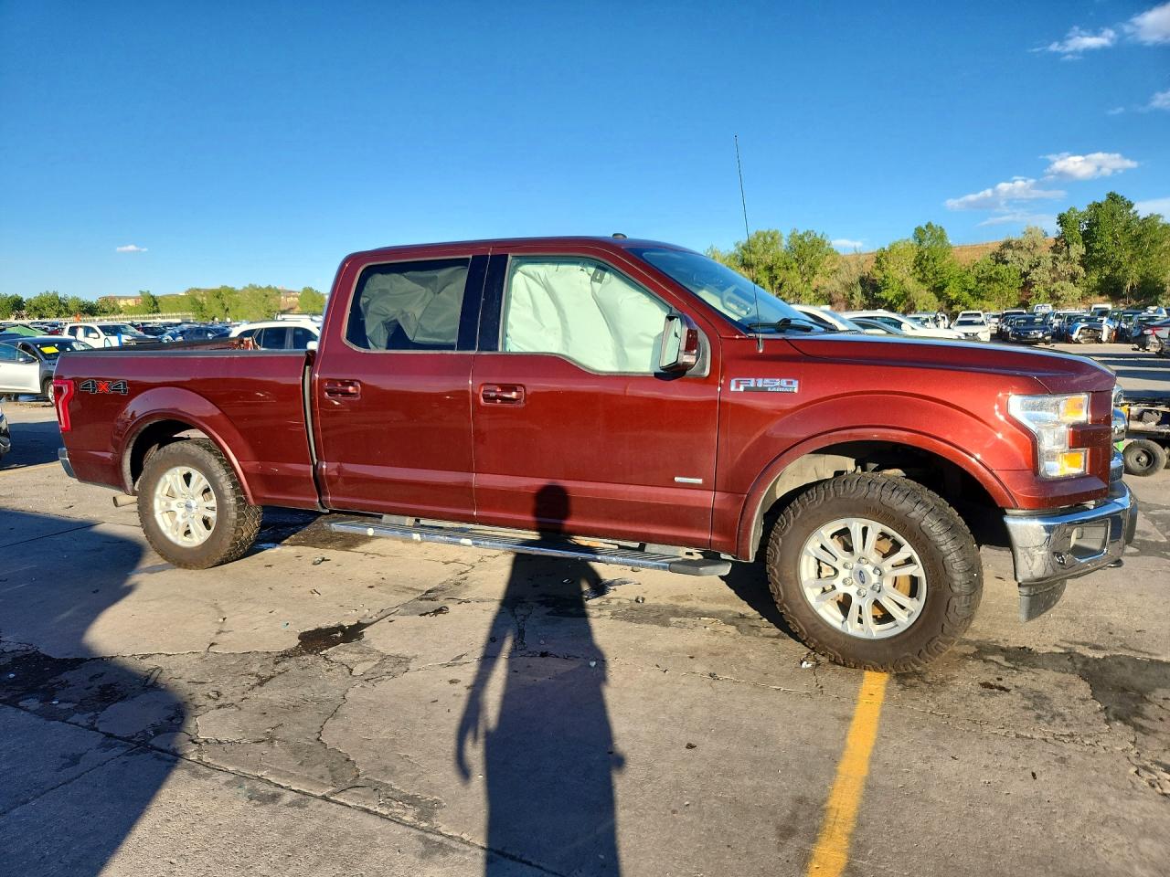 2017 Ford F150 Supercrew Бордовый vin: 1FTFW1EGXHKC98495