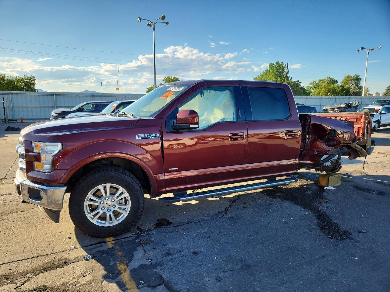 2017 Ford F150 Supercrew Бордовый vin: 1FTFW1EGXHKC98495