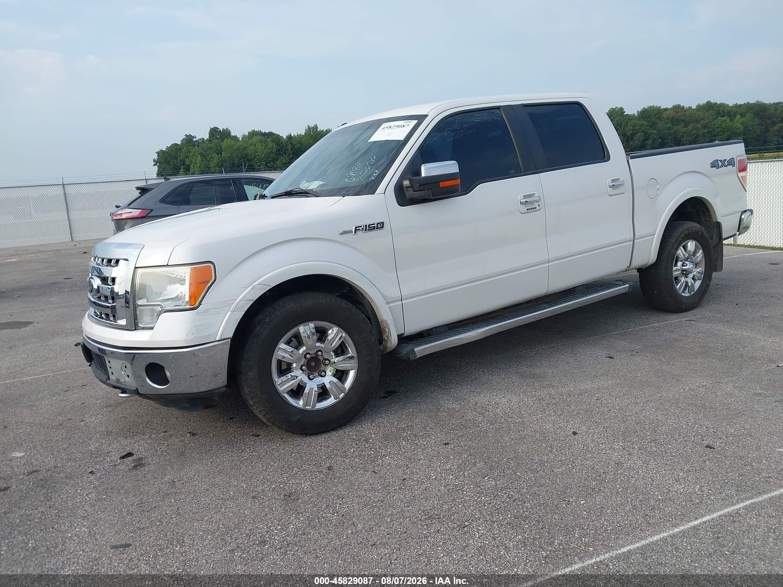 2011 Ford F-150 Lariat White vin: 1FTFW1ET0BFA67781