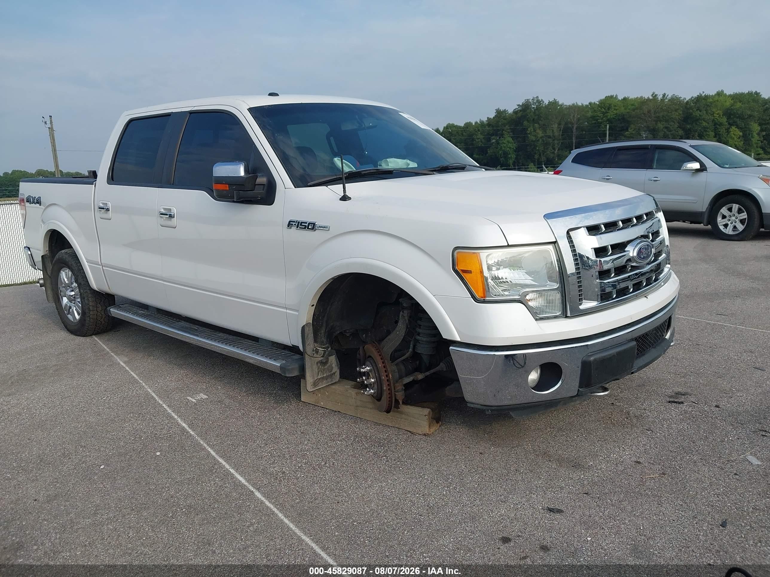 2011 Ford F-150 Lariat White vin: 1FTFW1ET0BFA67781