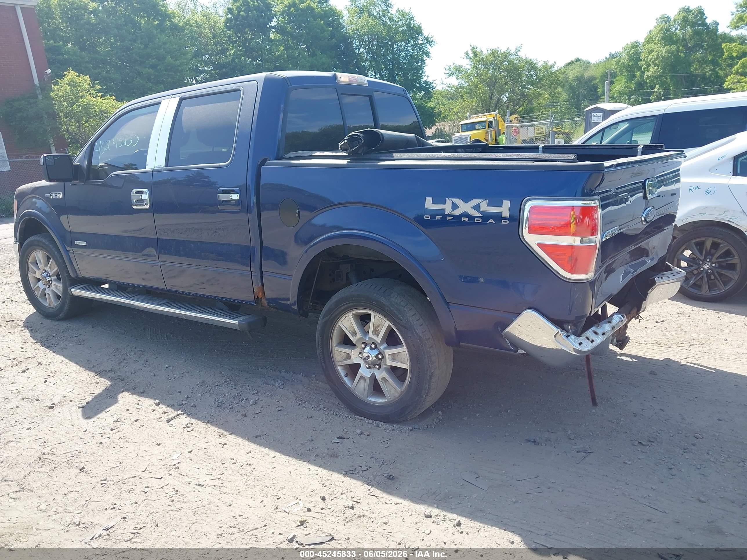2011 Ford F-150 Lariat Blue vin: 1FTFW1ET0BFA90638