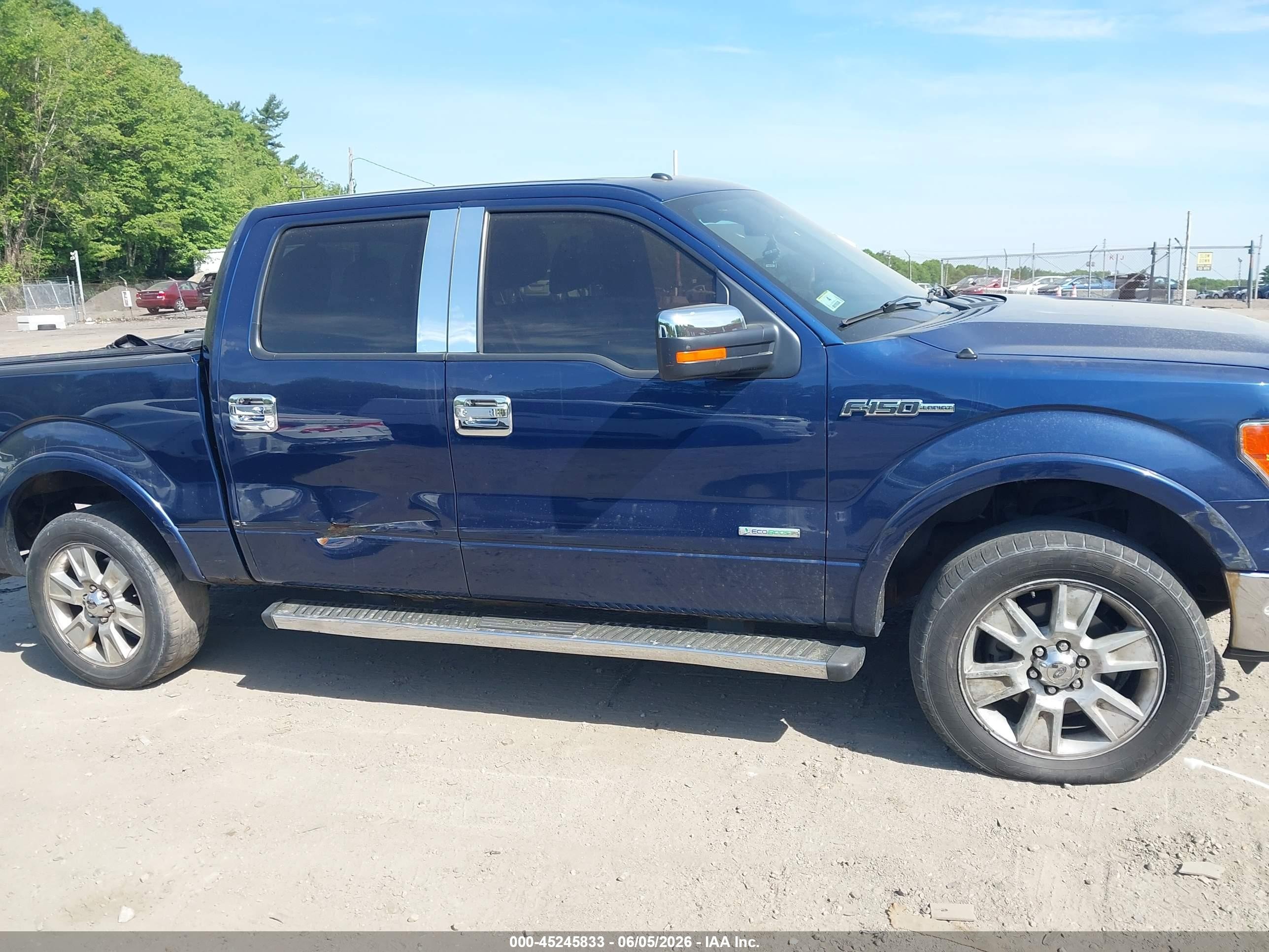 2011 Ford F-150 Lariat Blue vin: 1FTFW1ET0BFA90638