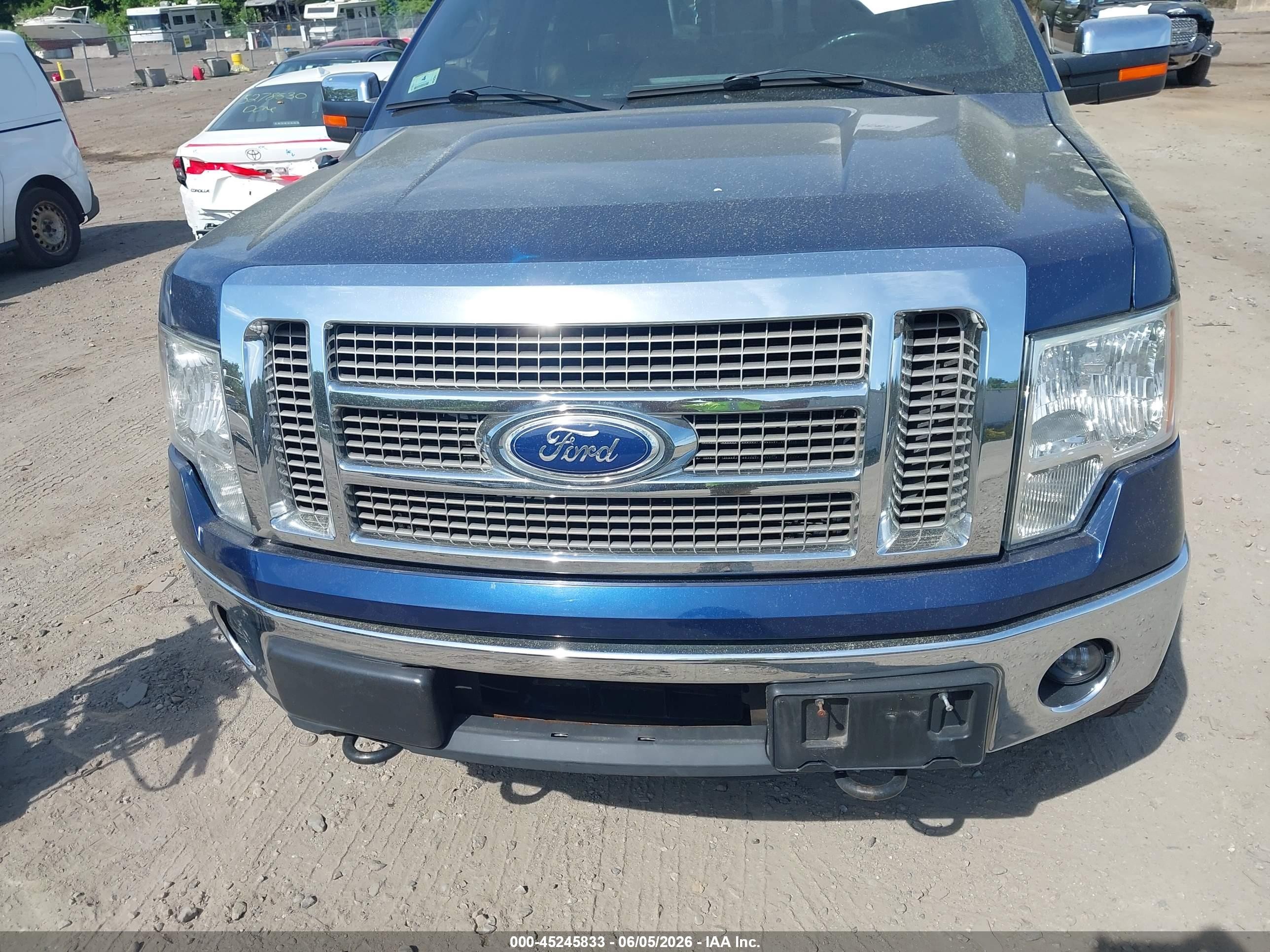 2011 Ford F-150 Lariat Blue vin: 1FTFW1ET0BFA90638