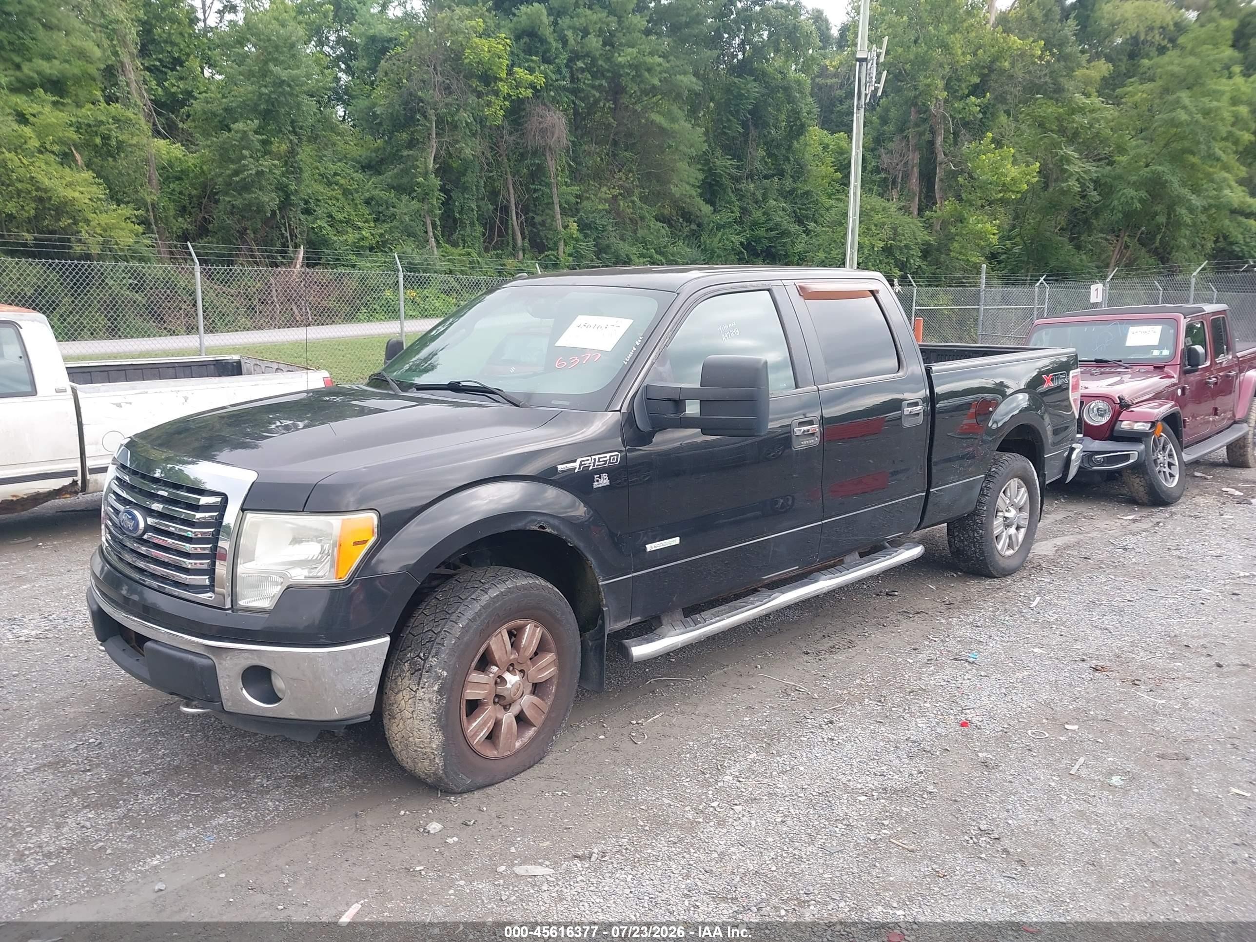 2011 Ford F-150 Xlt Black vin: 1FTFW1ET0BFA97248