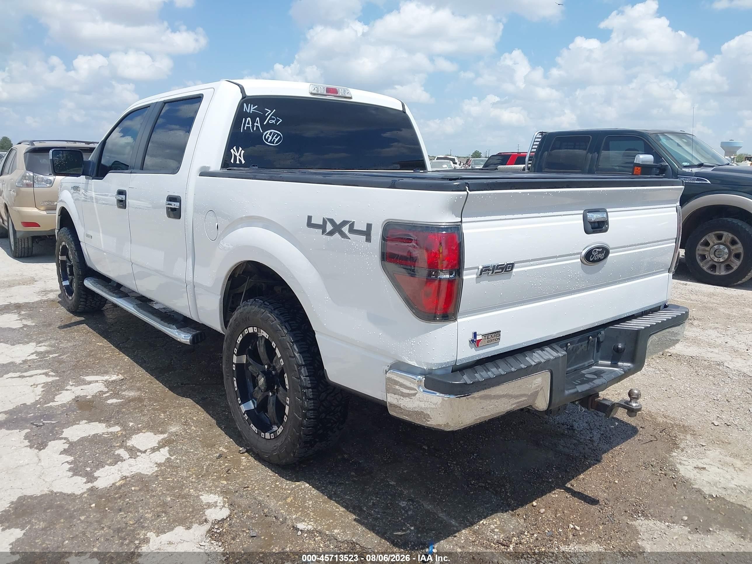 2011 Ford F-150 Xlt White vin: 1FTFW1ET0BFB23234