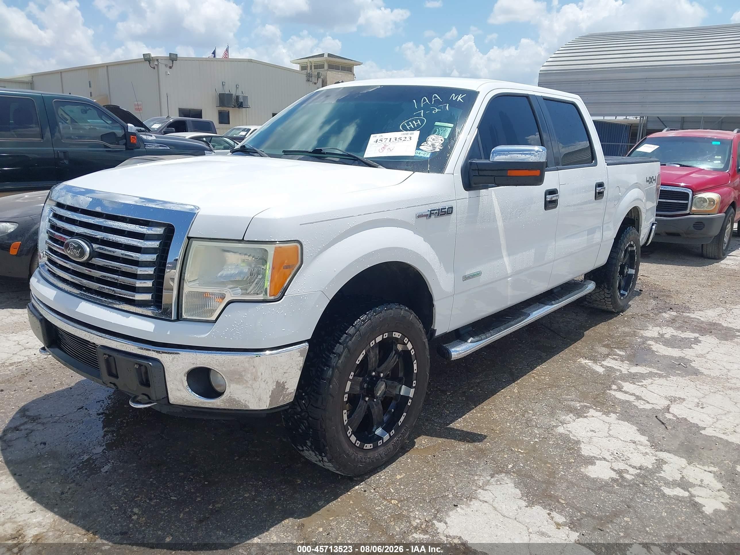 2011 Ford F-150 Xlt White vin: 1FTFW1ET0BFB23234